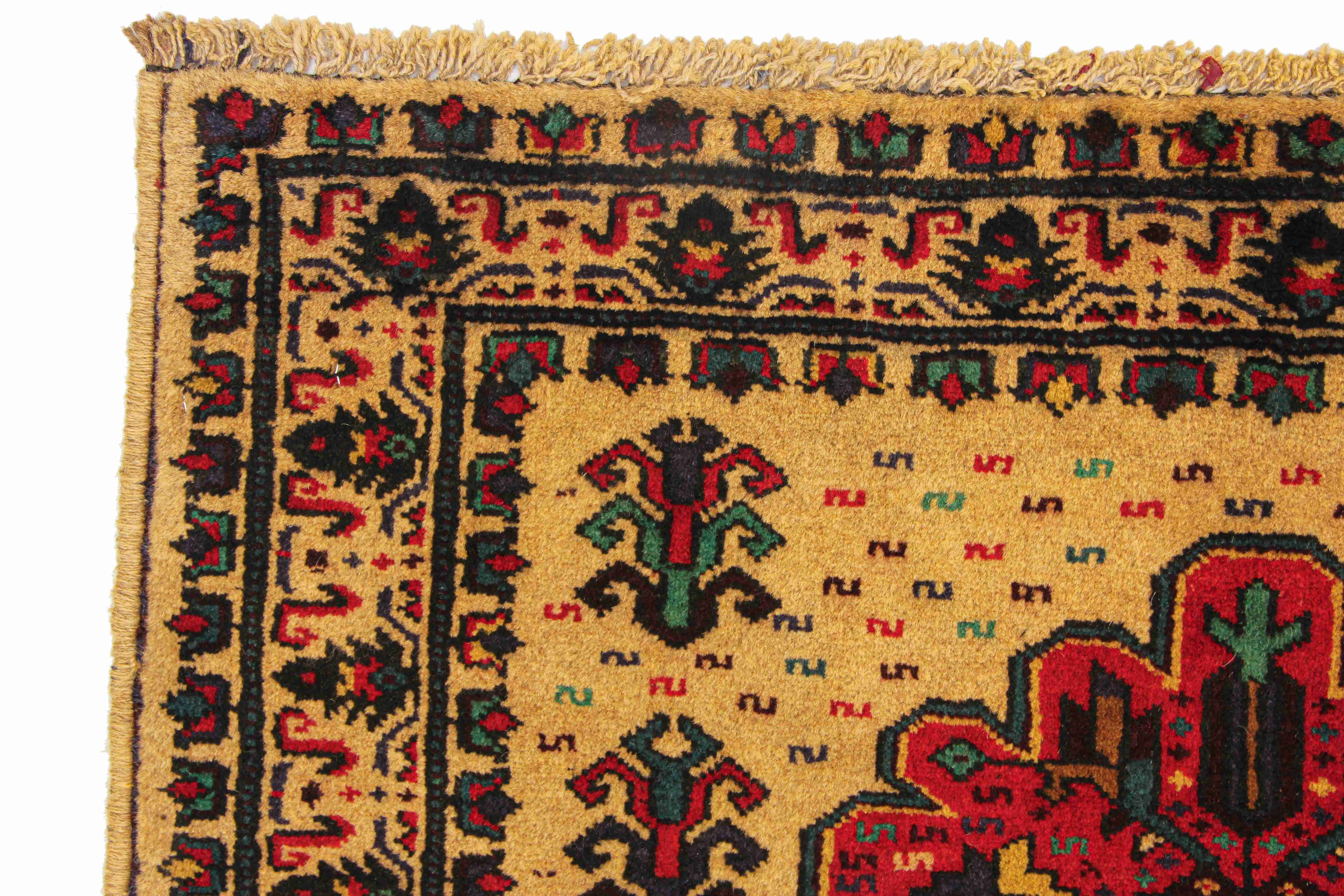 Handmade Adraskan Baluchi Afghan Rug