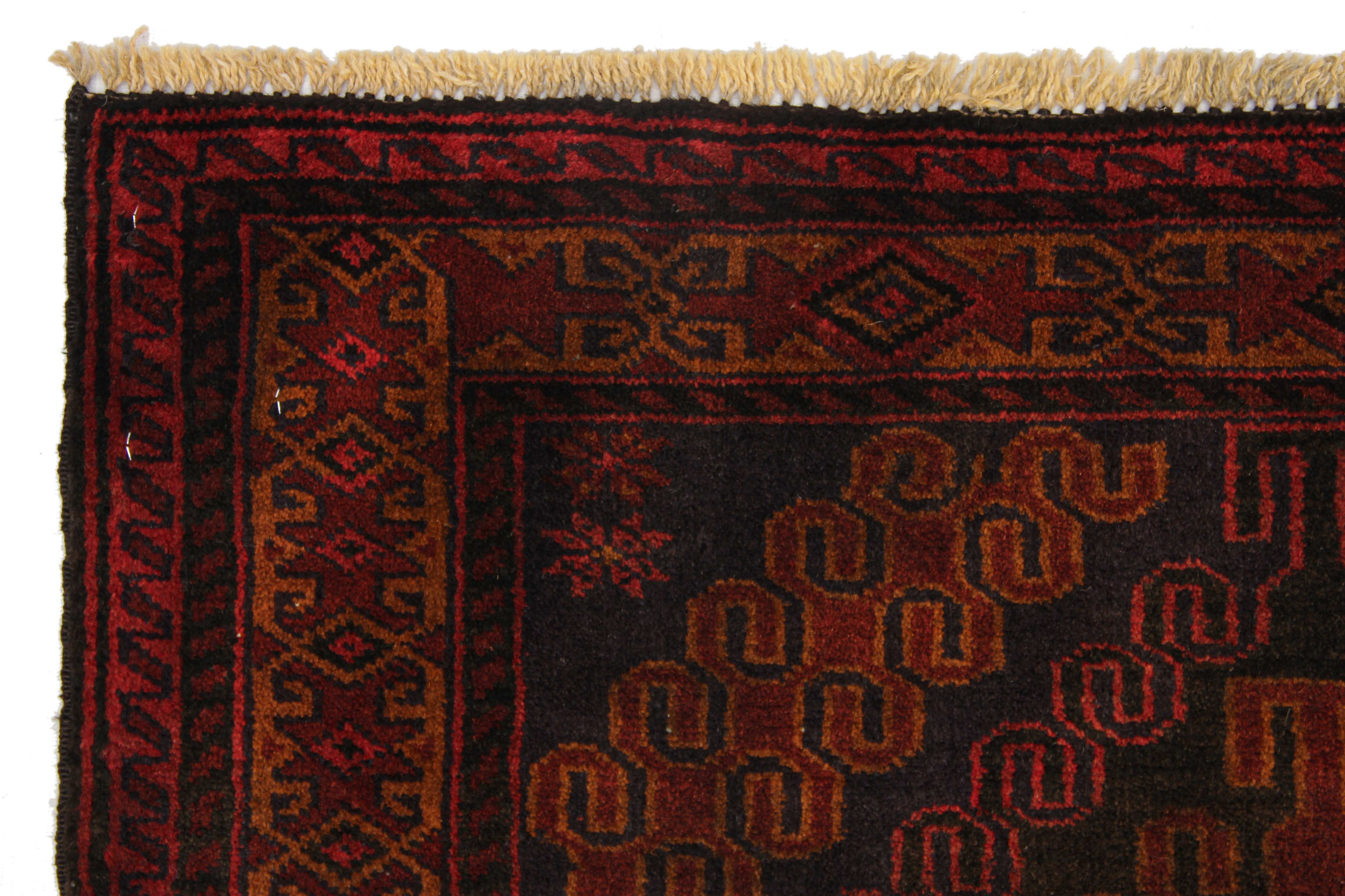 Handmade Adraskan Baluchi Afghan Rug