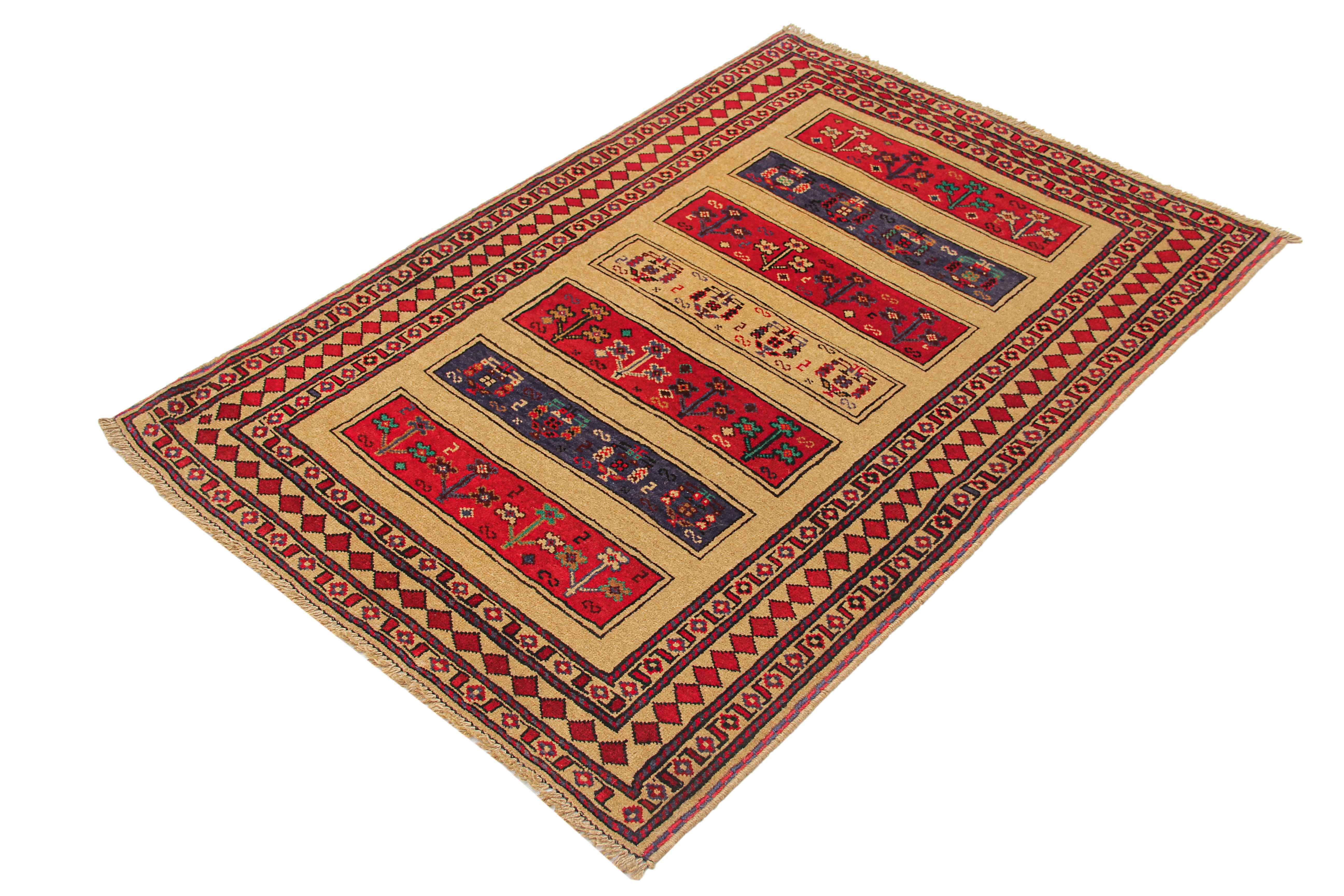 Handmade Adraskan Baluchi Afghan Rug