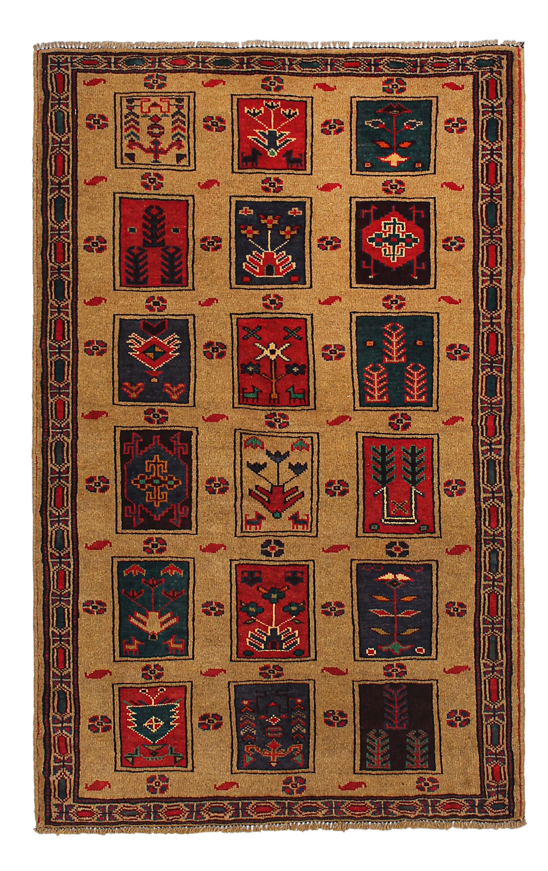Handmade Adraskan Baluchi Afghan Rug