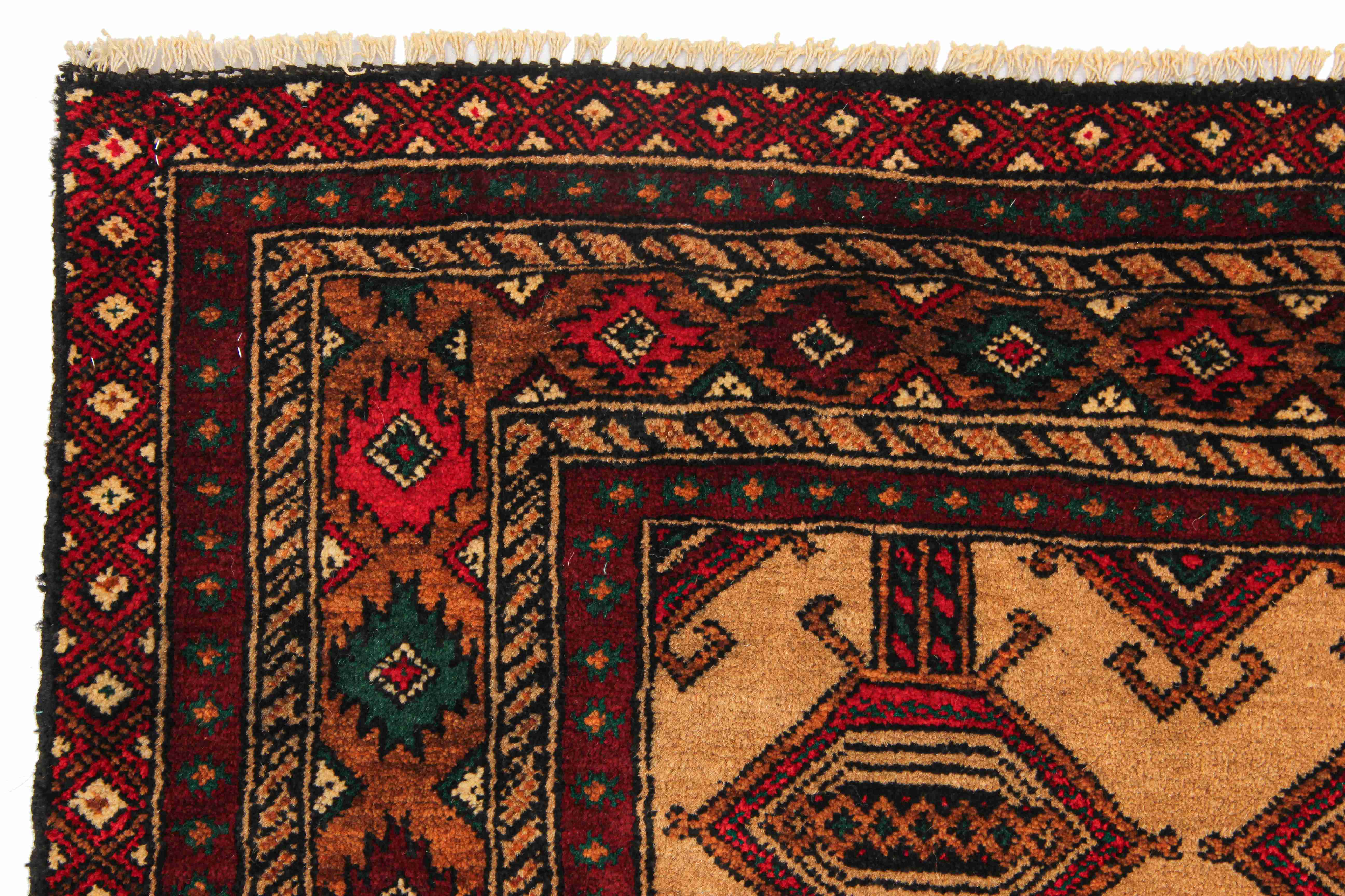 Handmade Adraskan Baluchi Afghan Rug