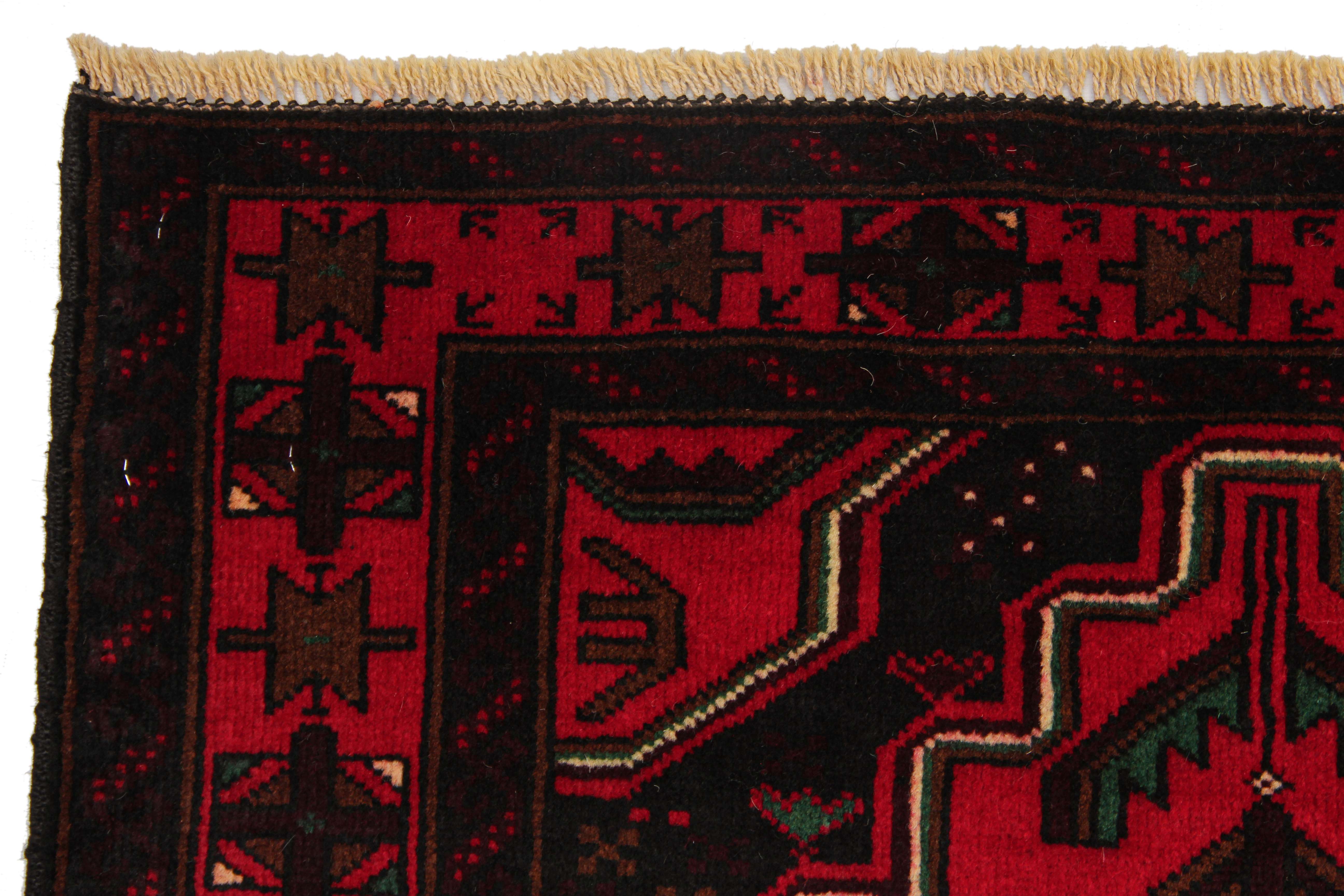 Handmade Adraskan Baluchi Afghan Rug