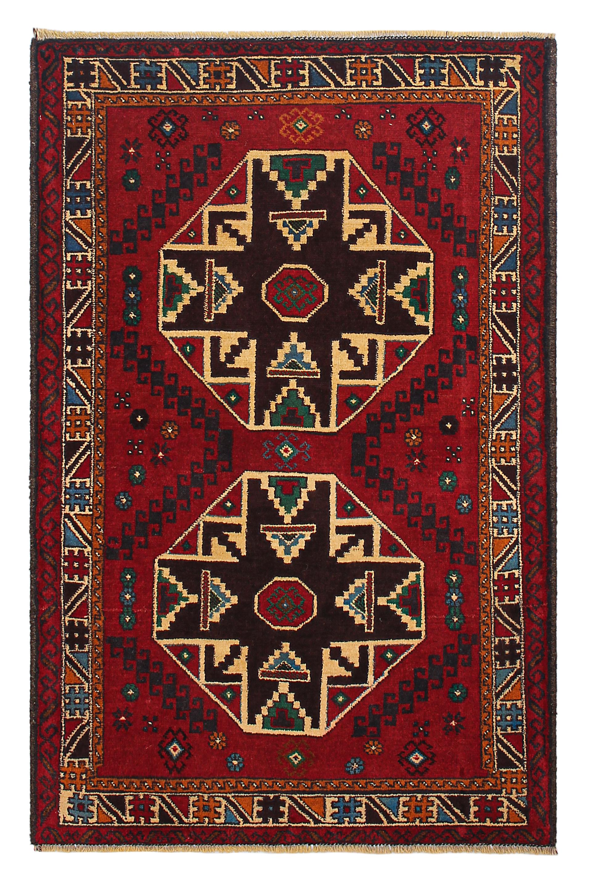 Handmade Adraskan Baluchi Afghan Rug