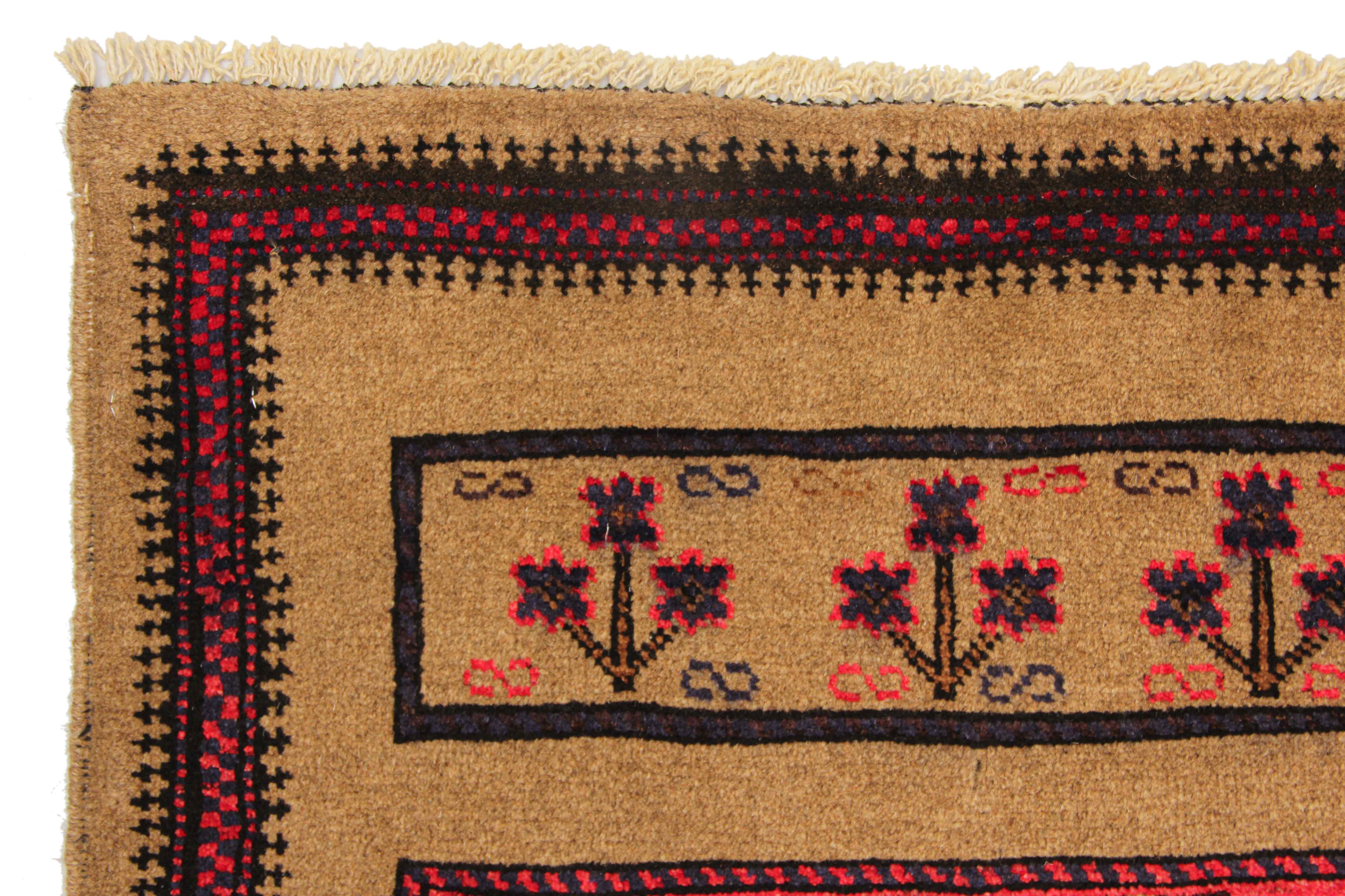 Handmade Adraskan Baluchi Afghan Rug
