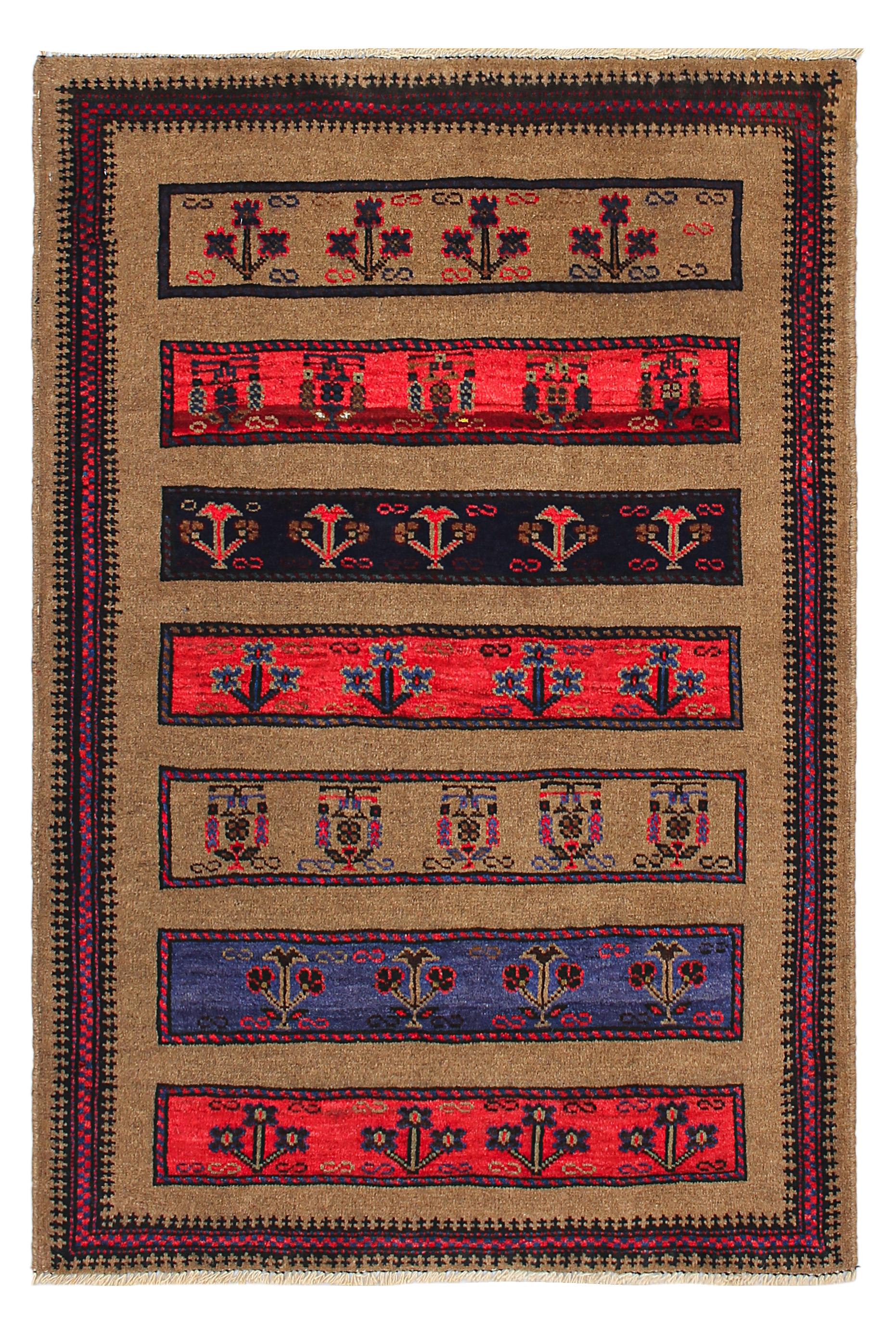 Handmade Adraskan Baluchi Afghan Rug
