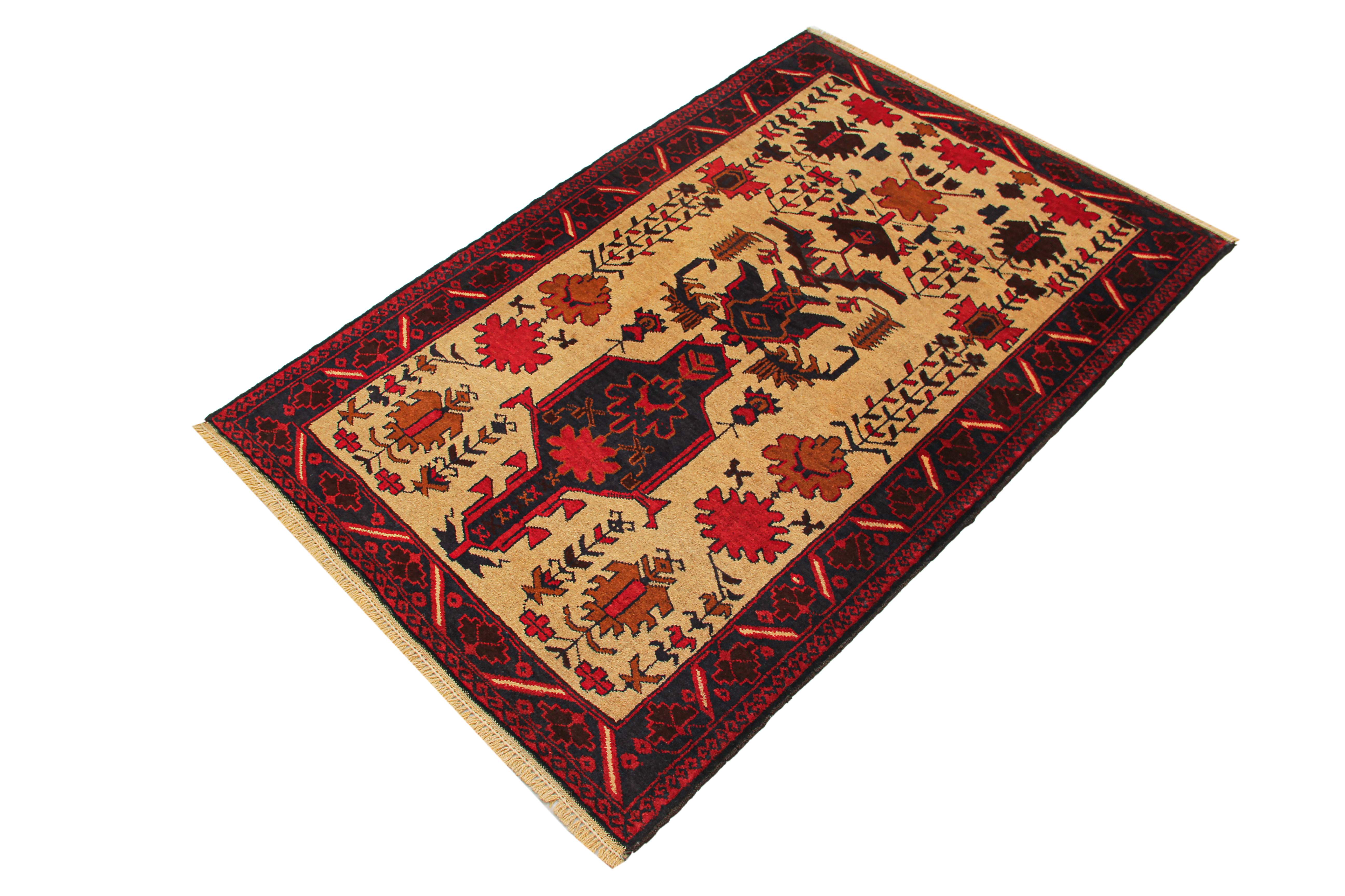 Handmade Adraskan Baluchi Afghan Rug
