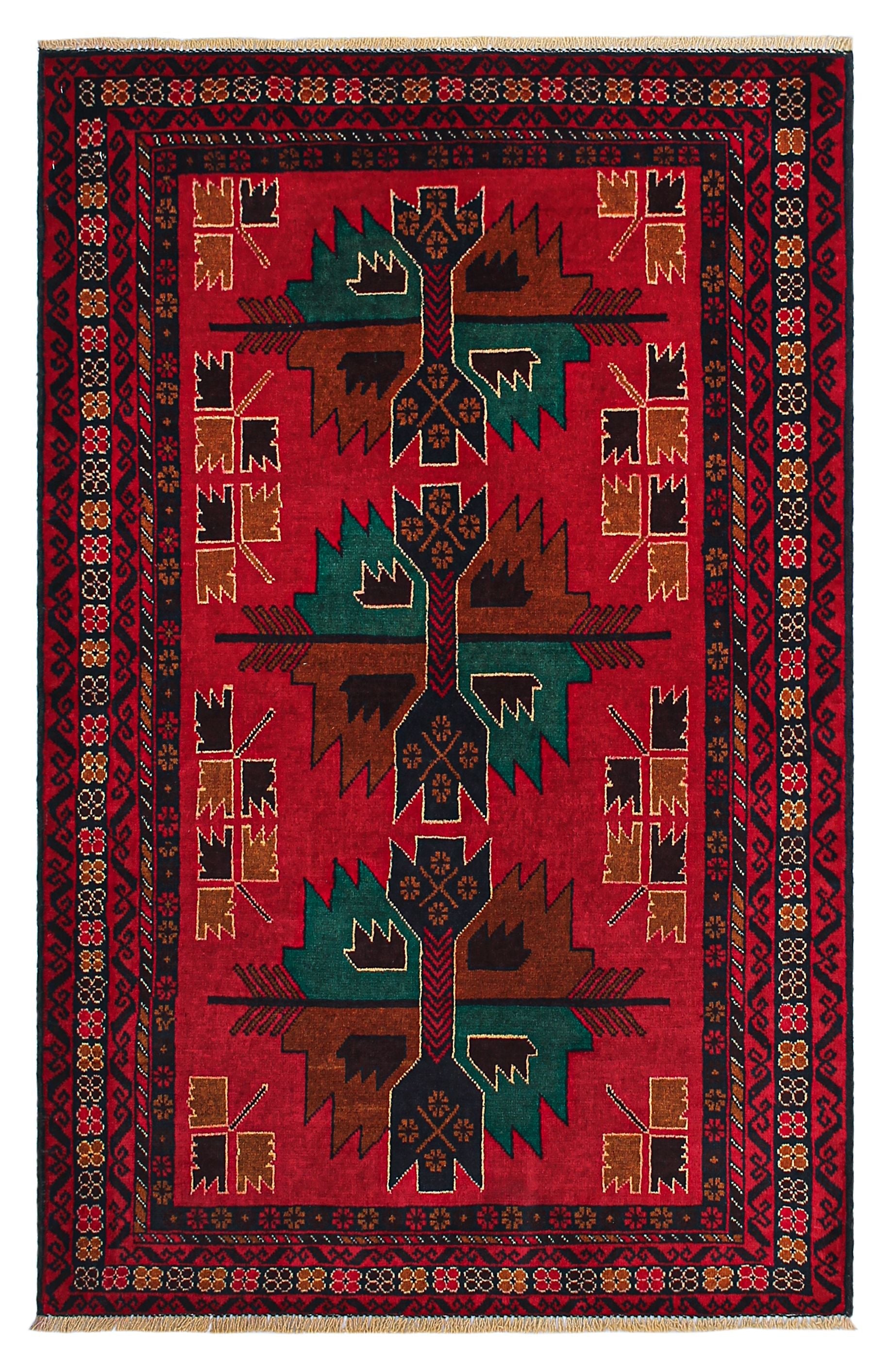 Handmade Adraskan Baluchi Afghan Rug