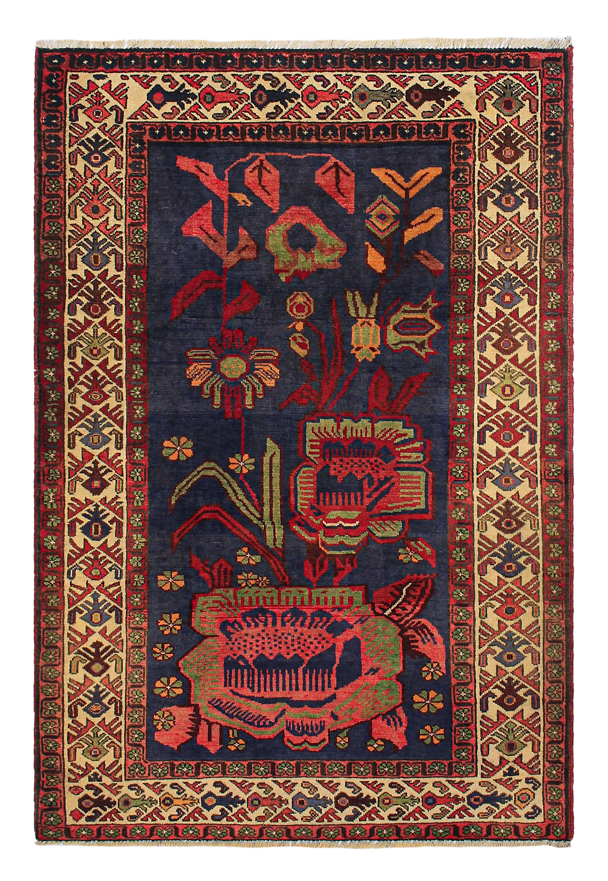 Handmade Adraskan Baluchi Afghan Rug