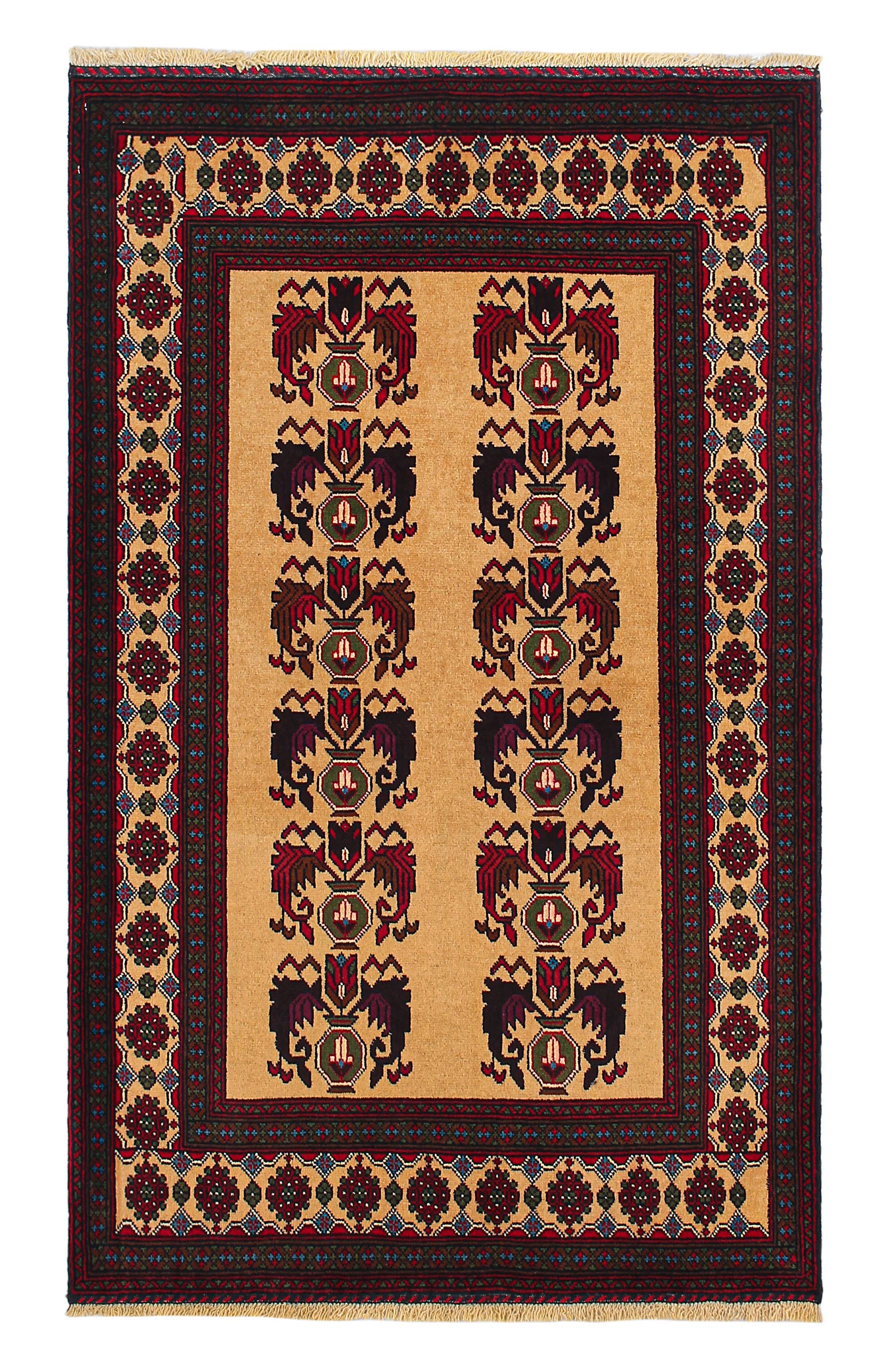 Handmade Adraskan Baluchi Afghan Rug