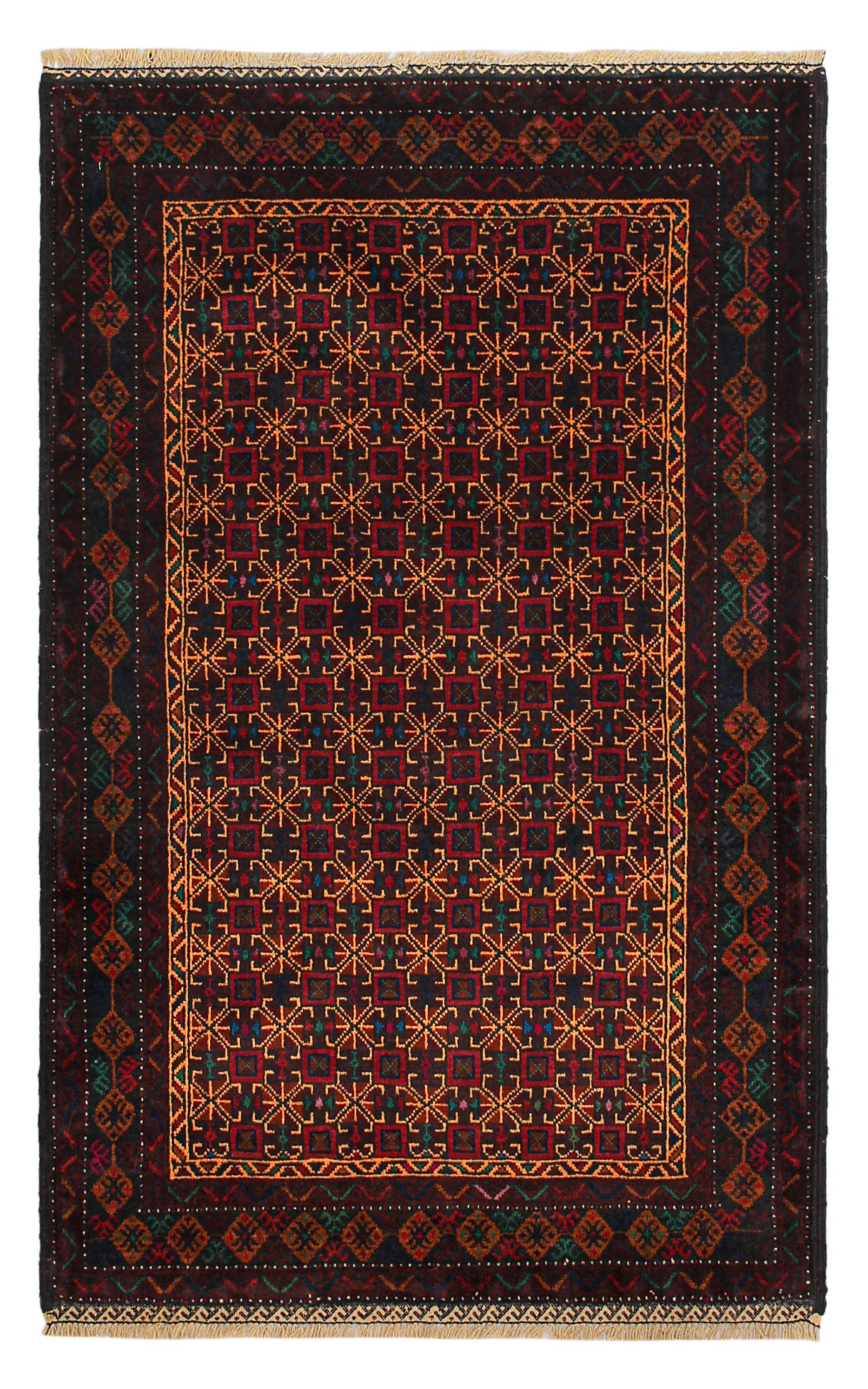 Handmade Adraskan Baluchi Afghan Rug