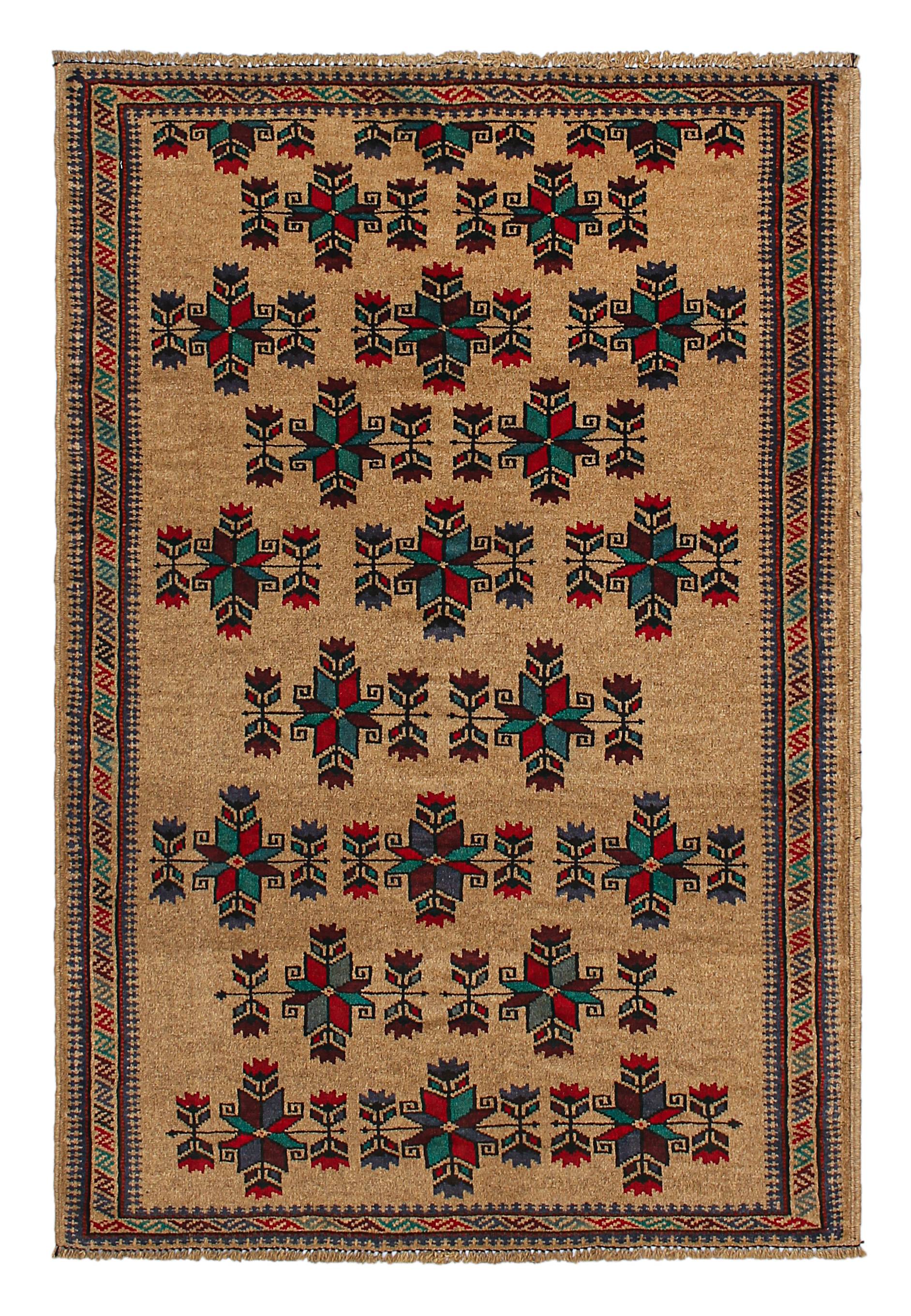 Handmade Adraskan Baluchi Afghan Rug