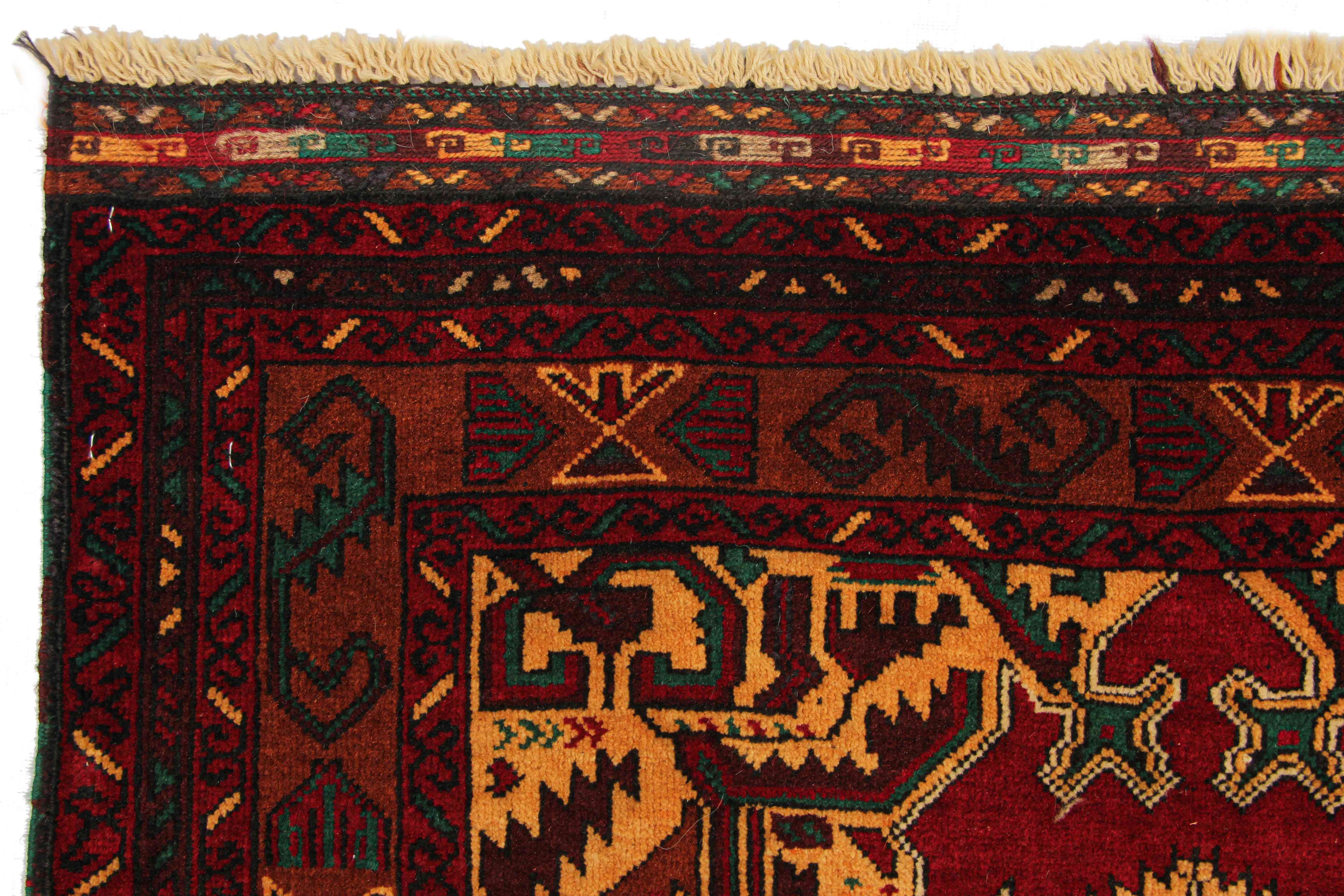 Handmade Adraskan Baluchi Afghan Rug