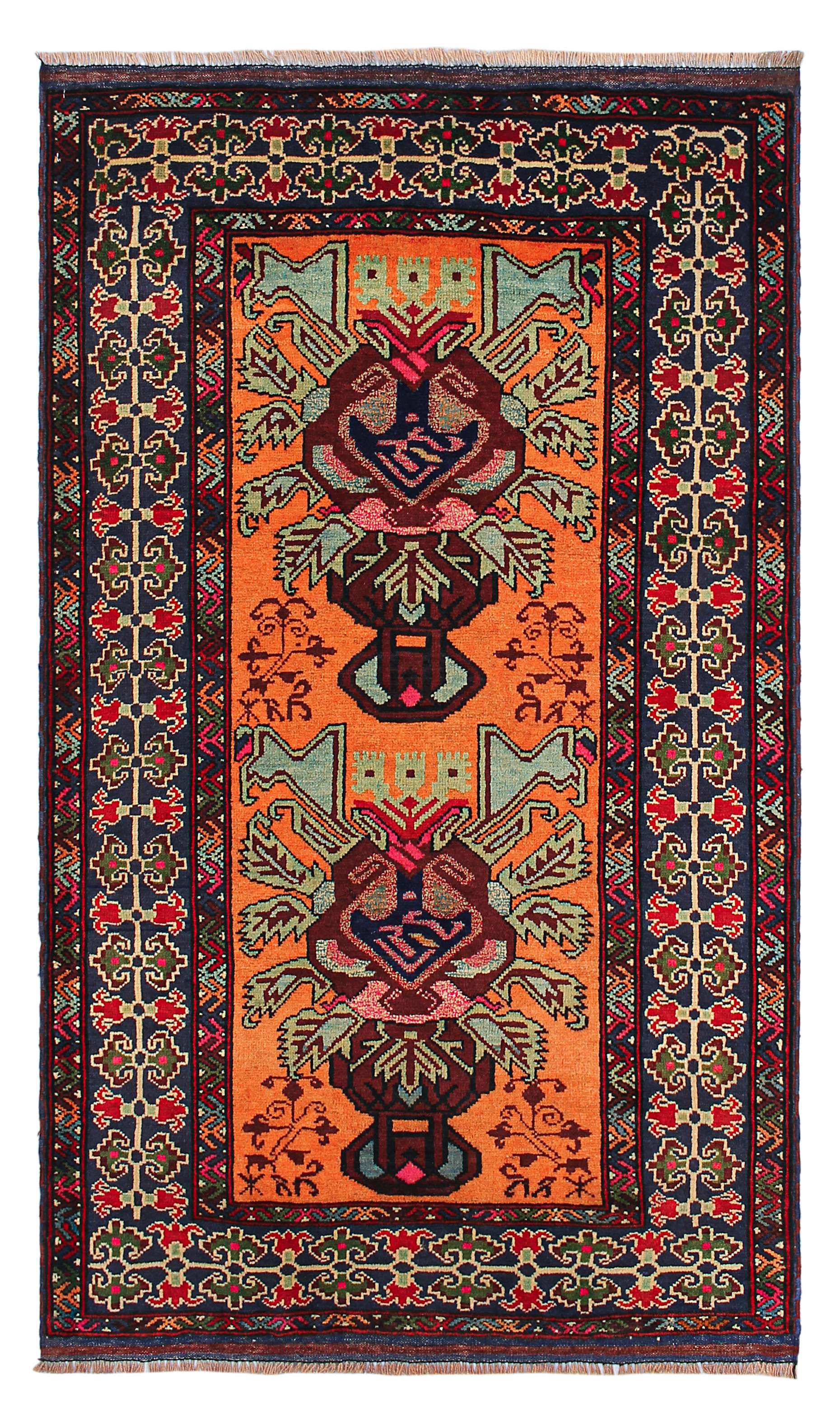 Handmade Adraskan Baluchi Afghan Rug