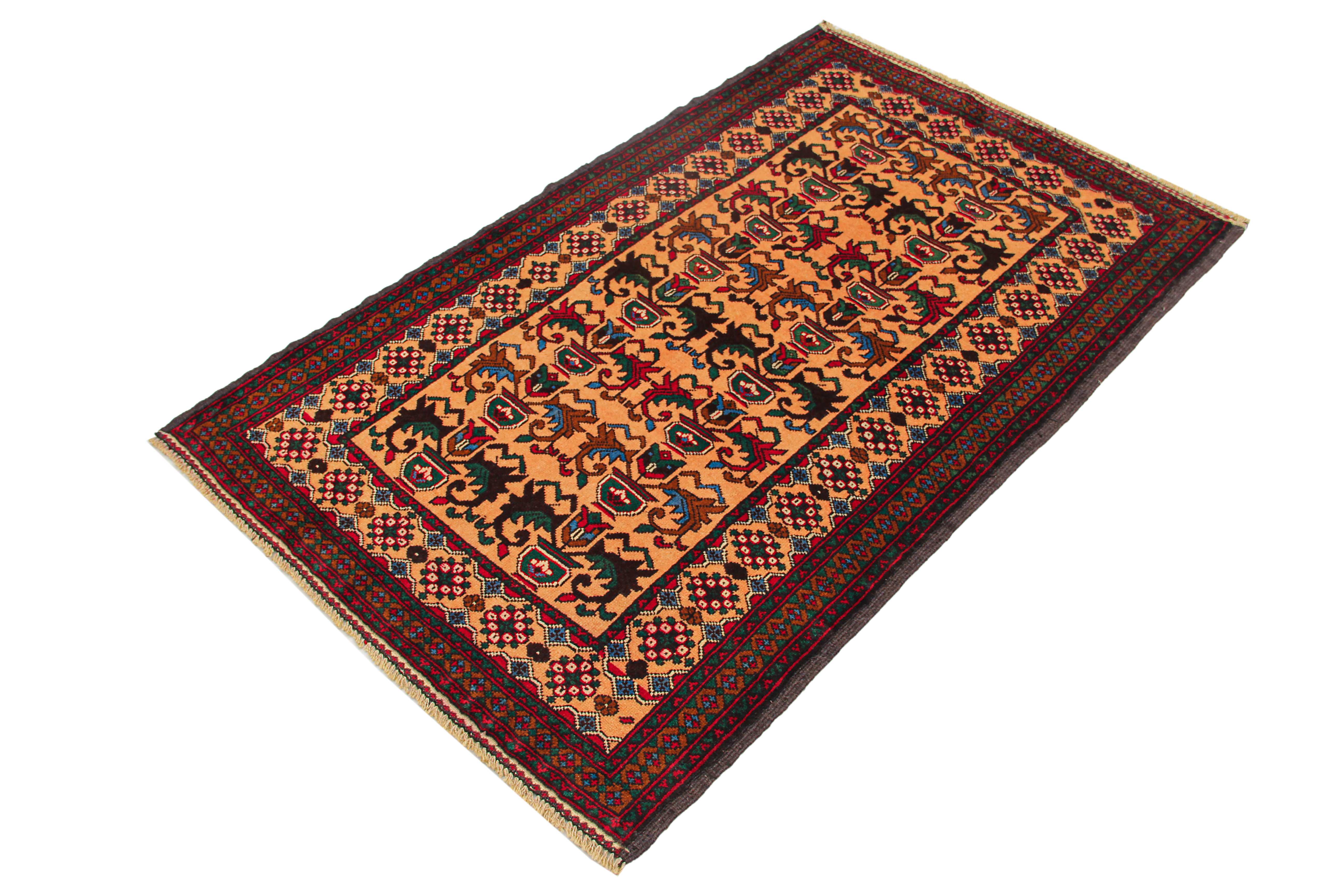 Handmade Adraskan Baluchi Afghan Rug
