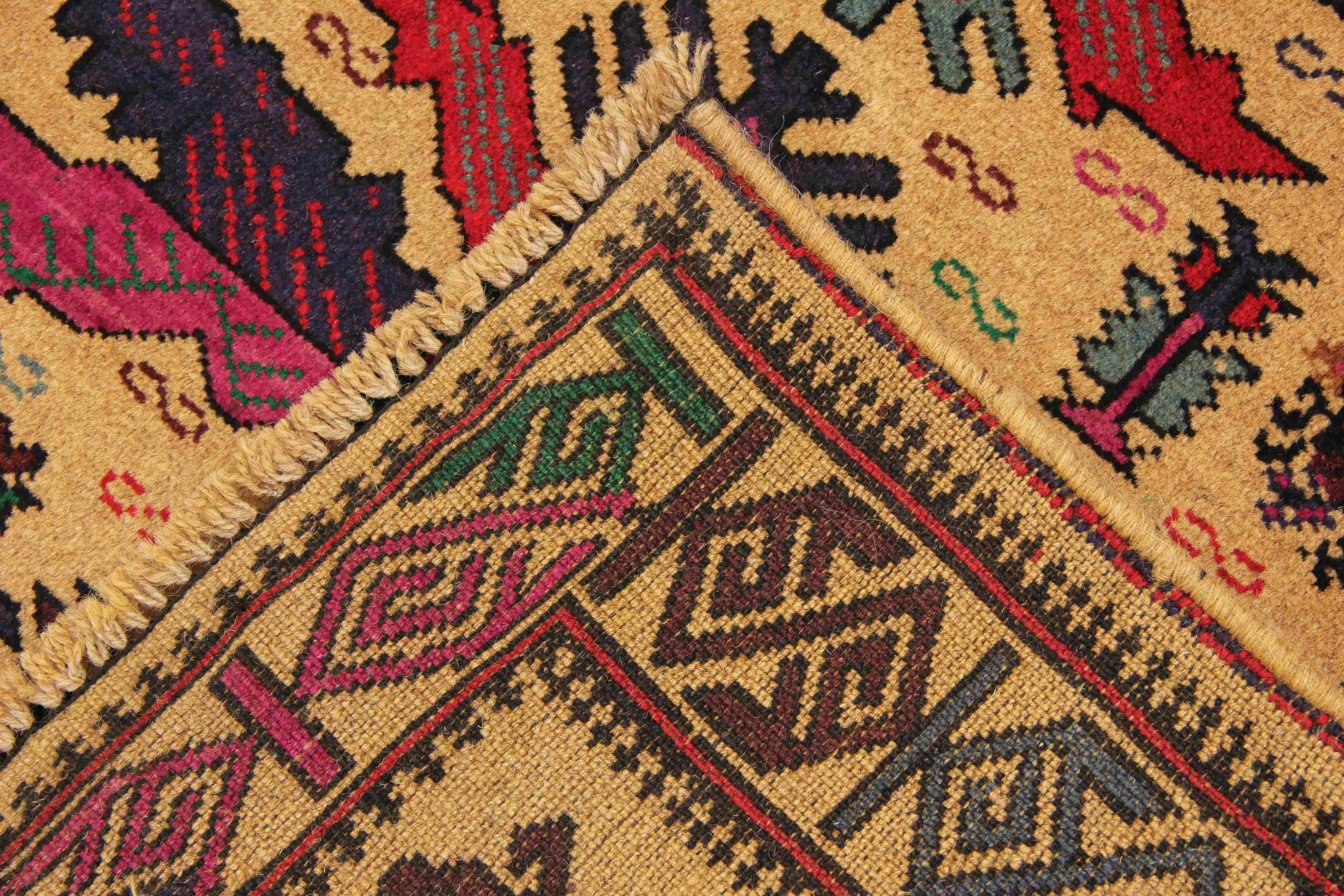 Handmade Adraskan Baluchi Afghan Rug