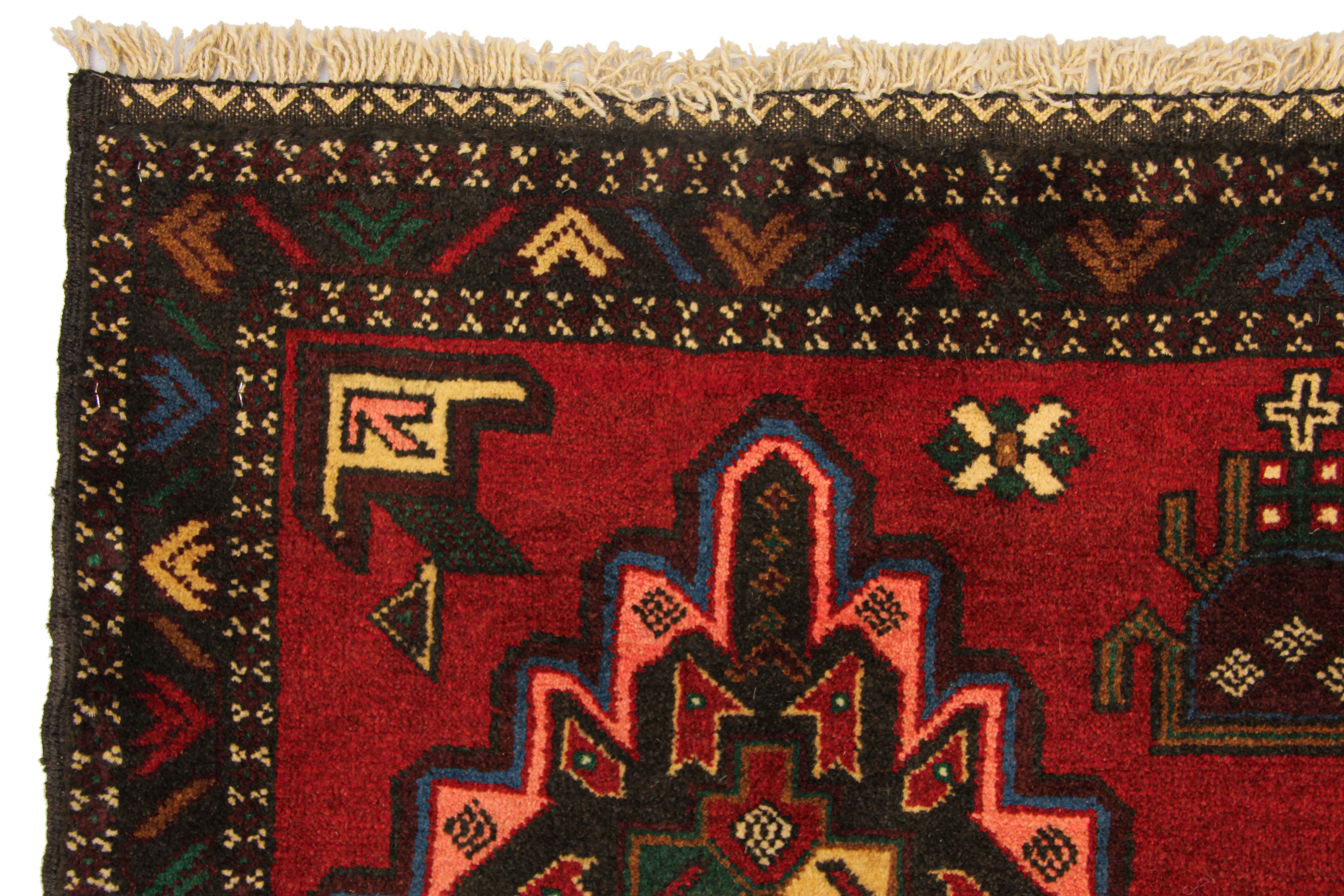 Handmade Adraskan Baluchi Afghan Rug