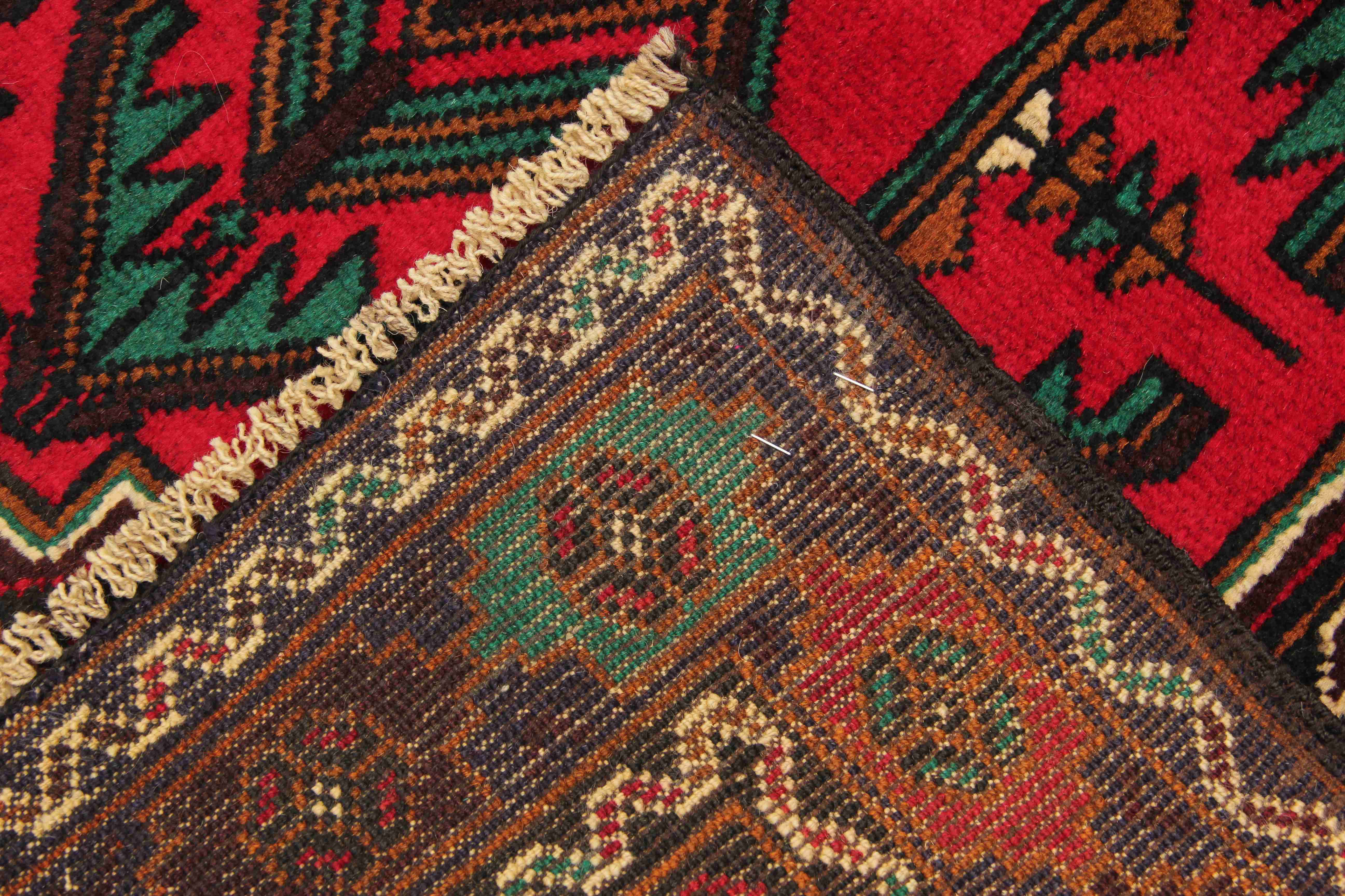 Handmade Adraskan Baluchi Afghan Rug