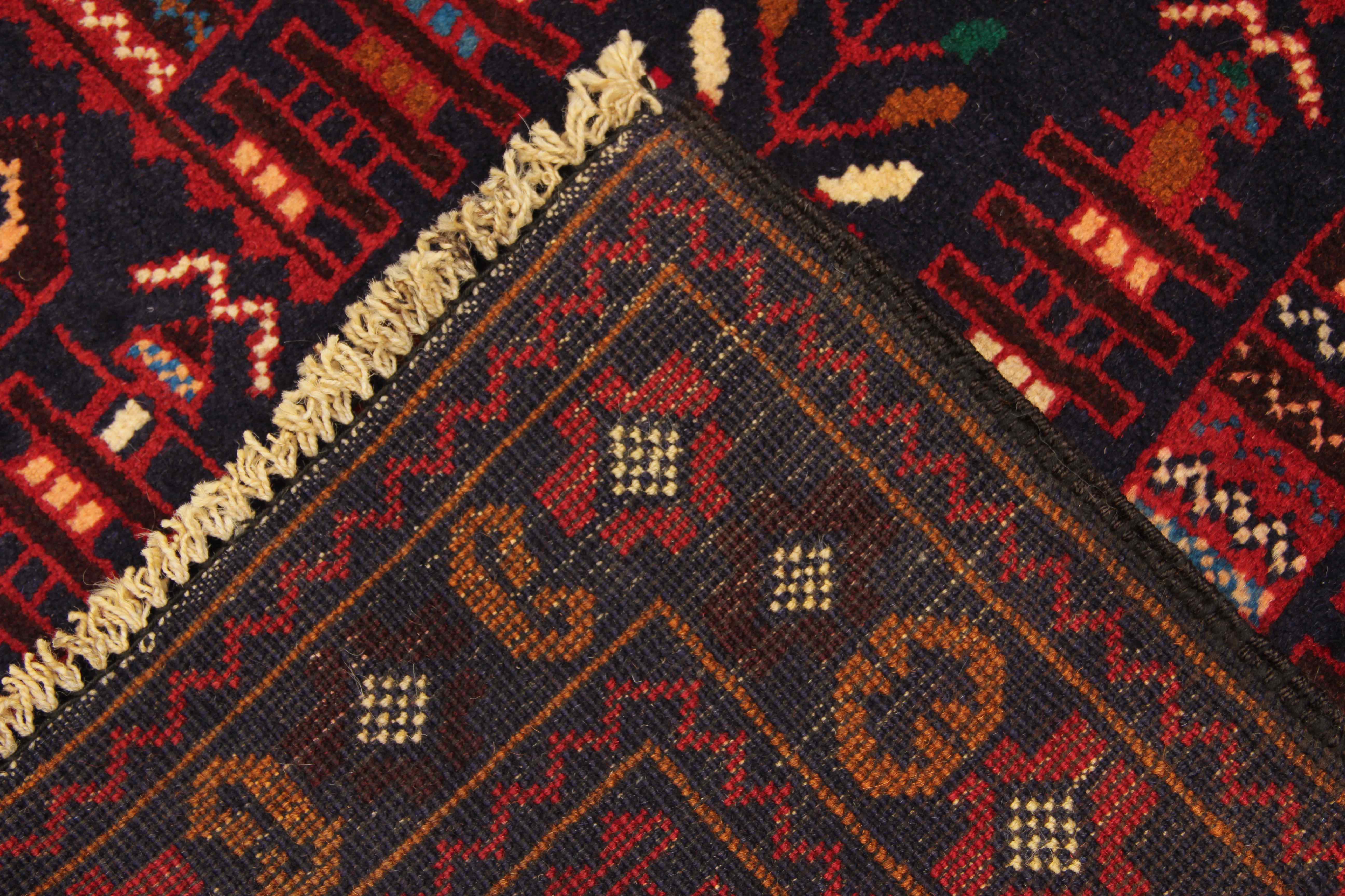 Handmade Adraskan Baluchi Afghan Rug