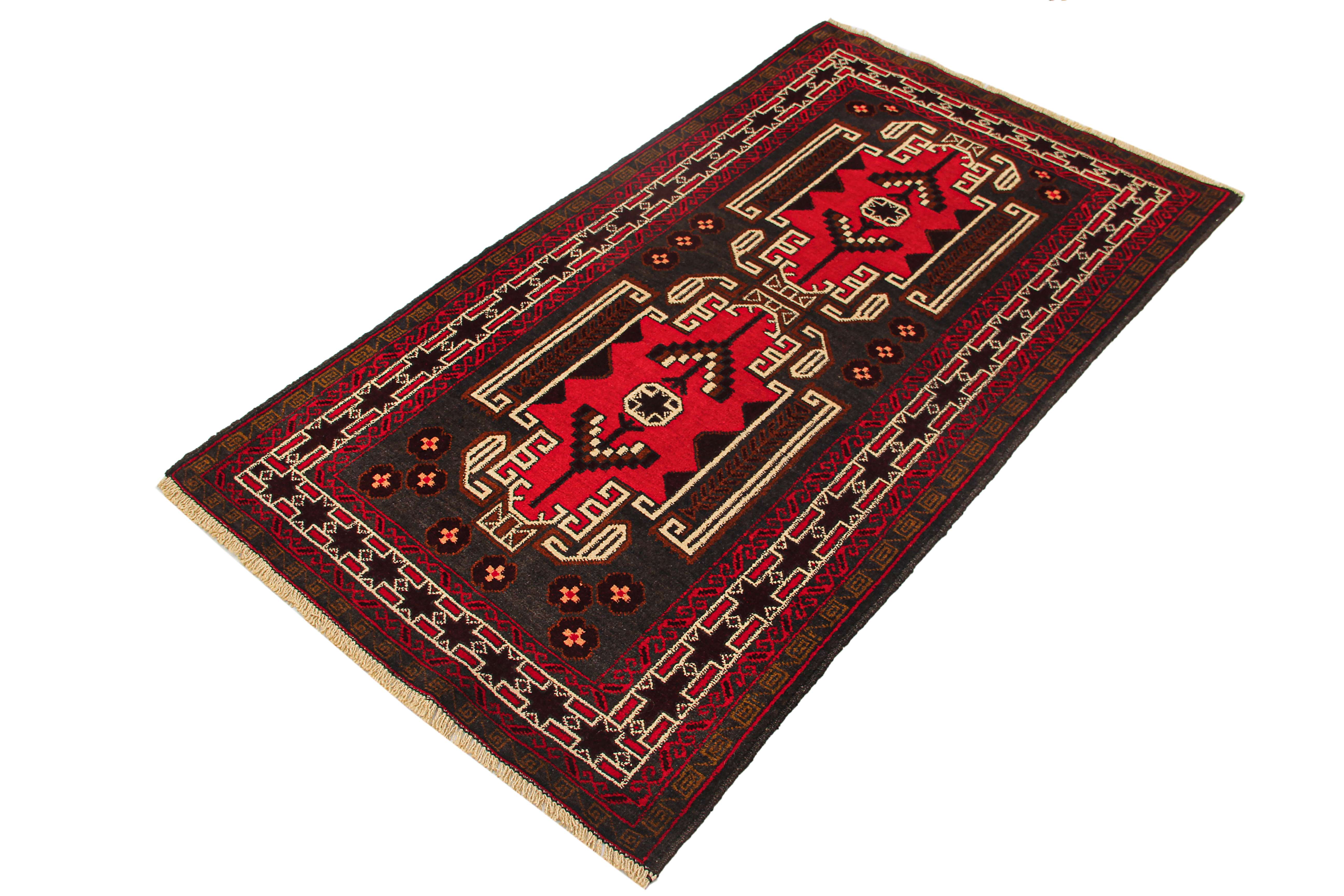 Handmade Adraskan Baluchi Afghan Rug