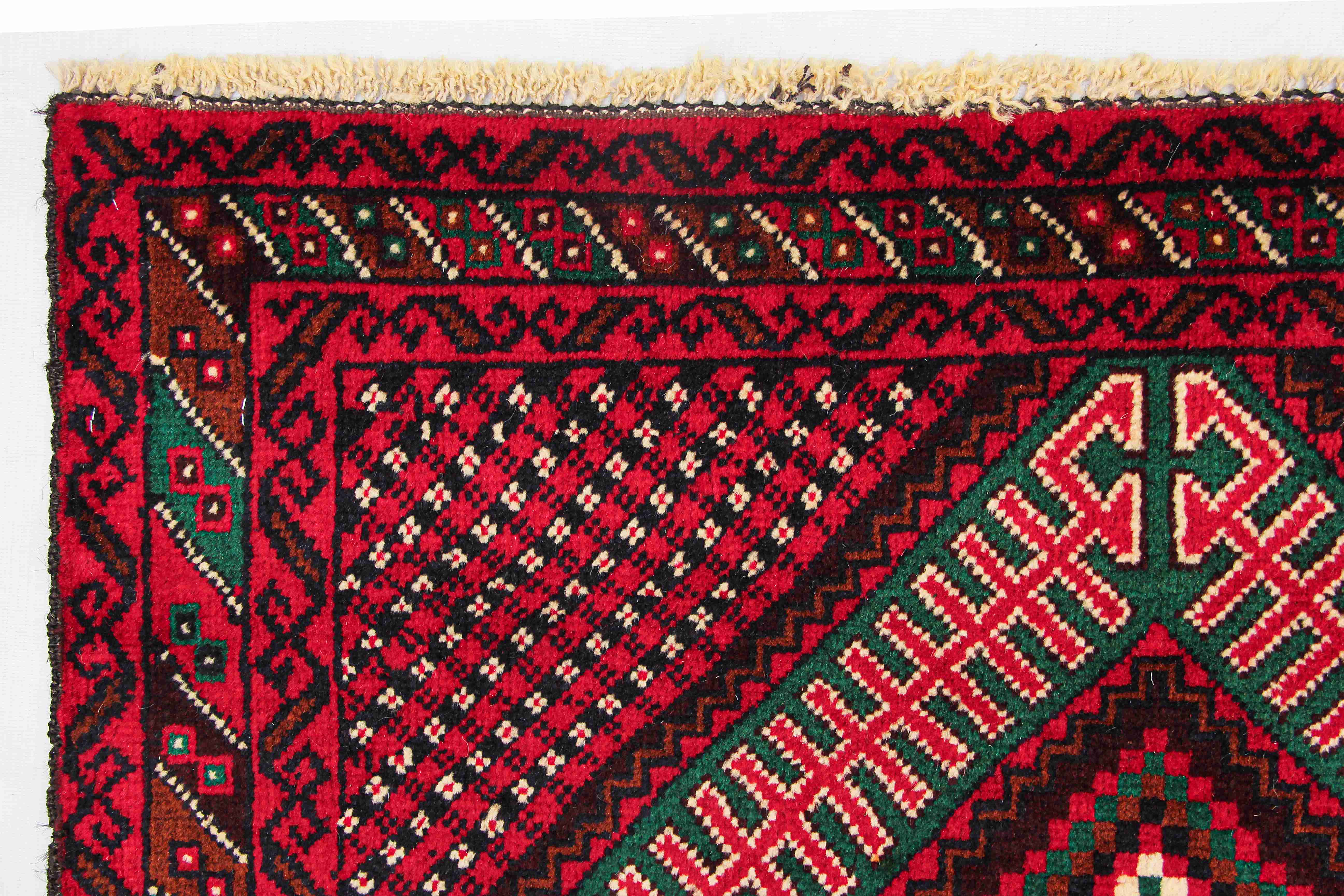 Handmade Adraskan Baluchi Afghan Rug