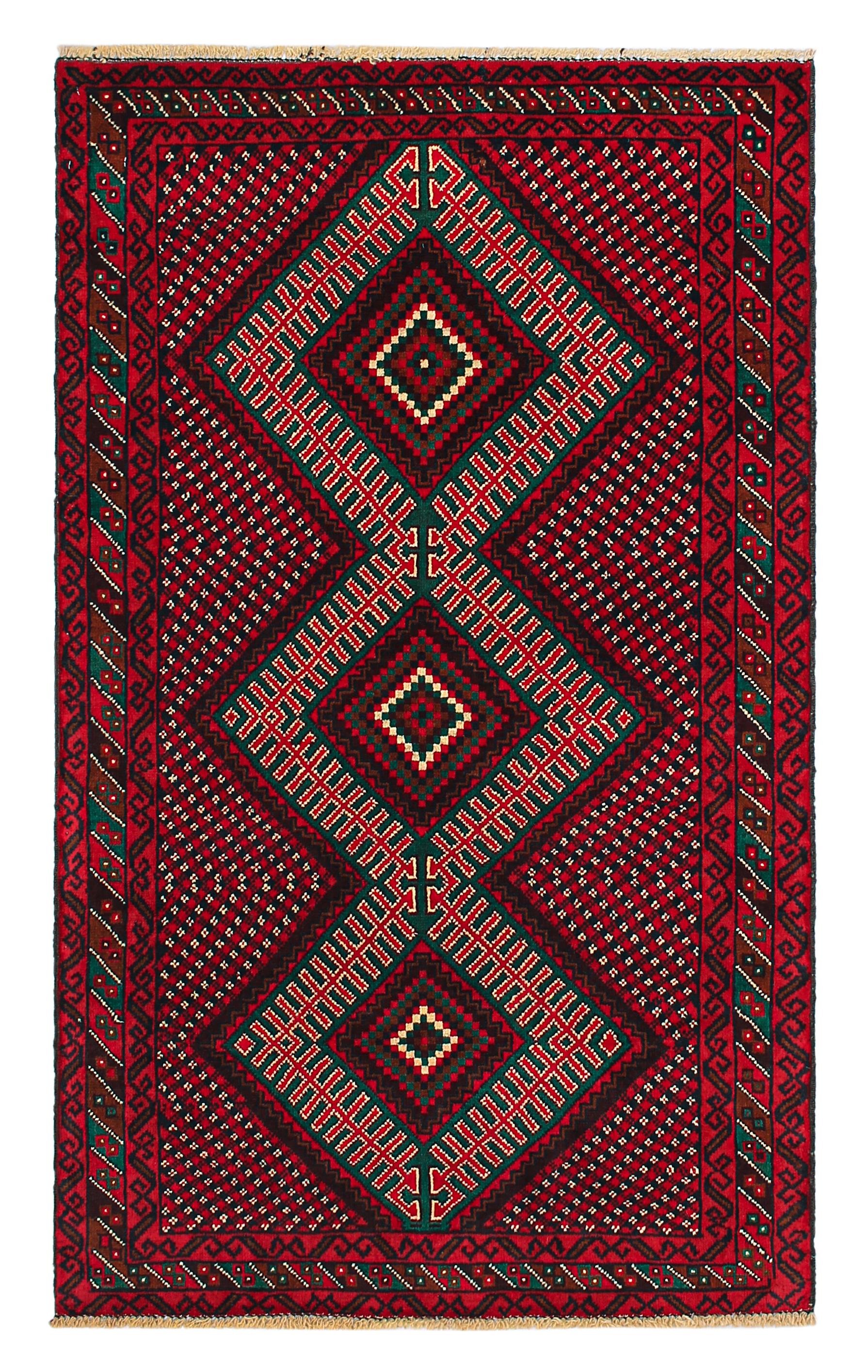 Handmade Adraskan Baluchi Afghan Rug