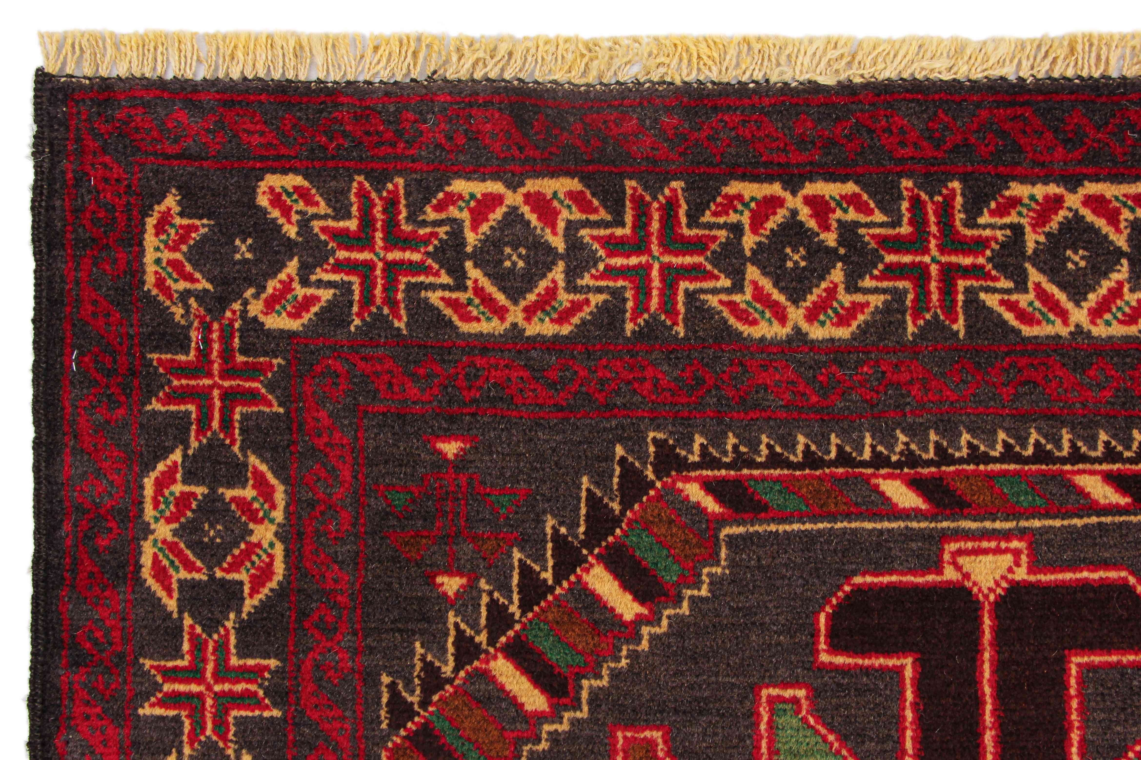 Handmade Adraskan Baluchi Afghan Rug