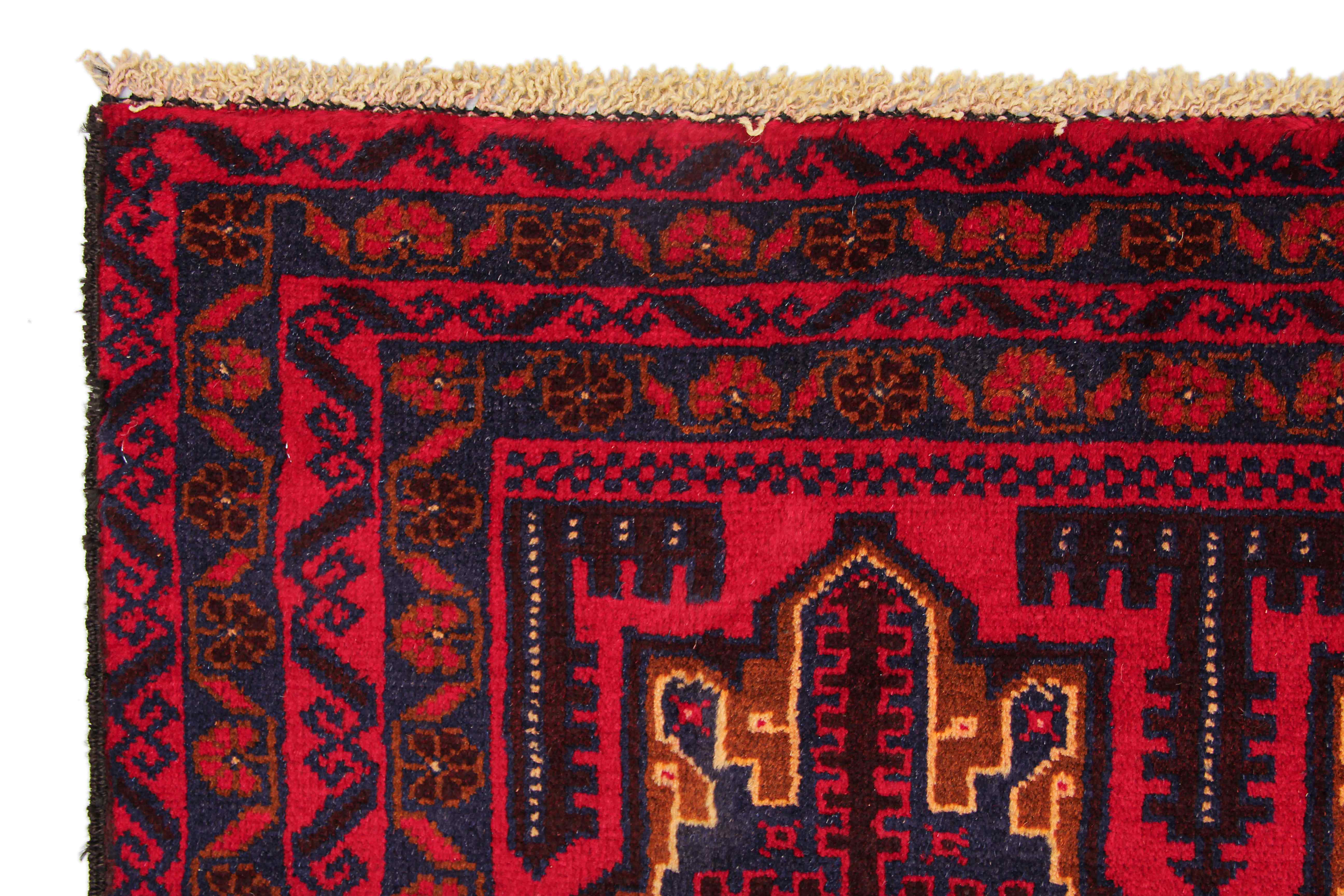 Handmade Adraskan Baluchi Afghan Rug
