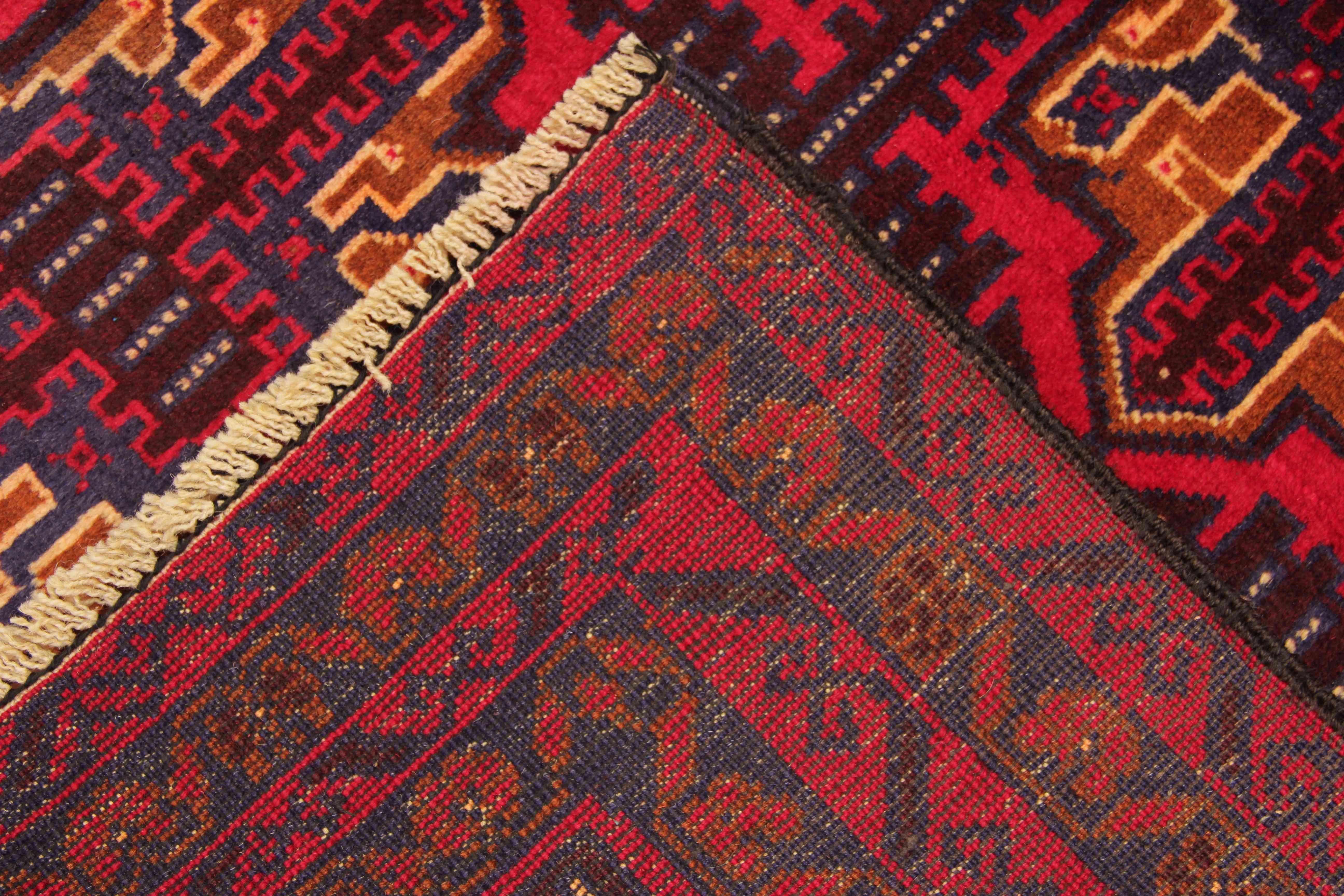 Handmade Adraskan Baluchi Afghan Rug