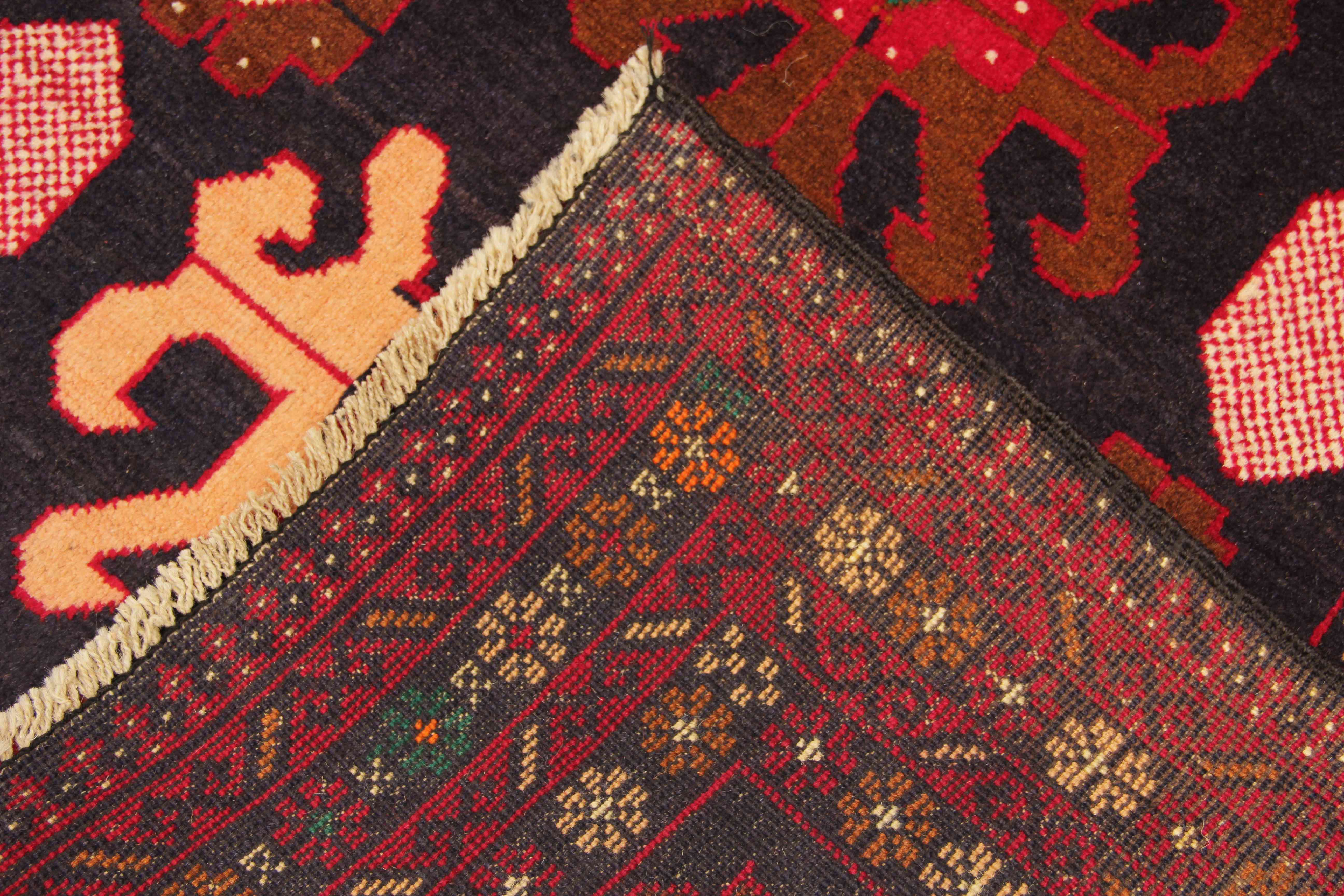 Handmade Adraskan Baluchi Afghan Rug