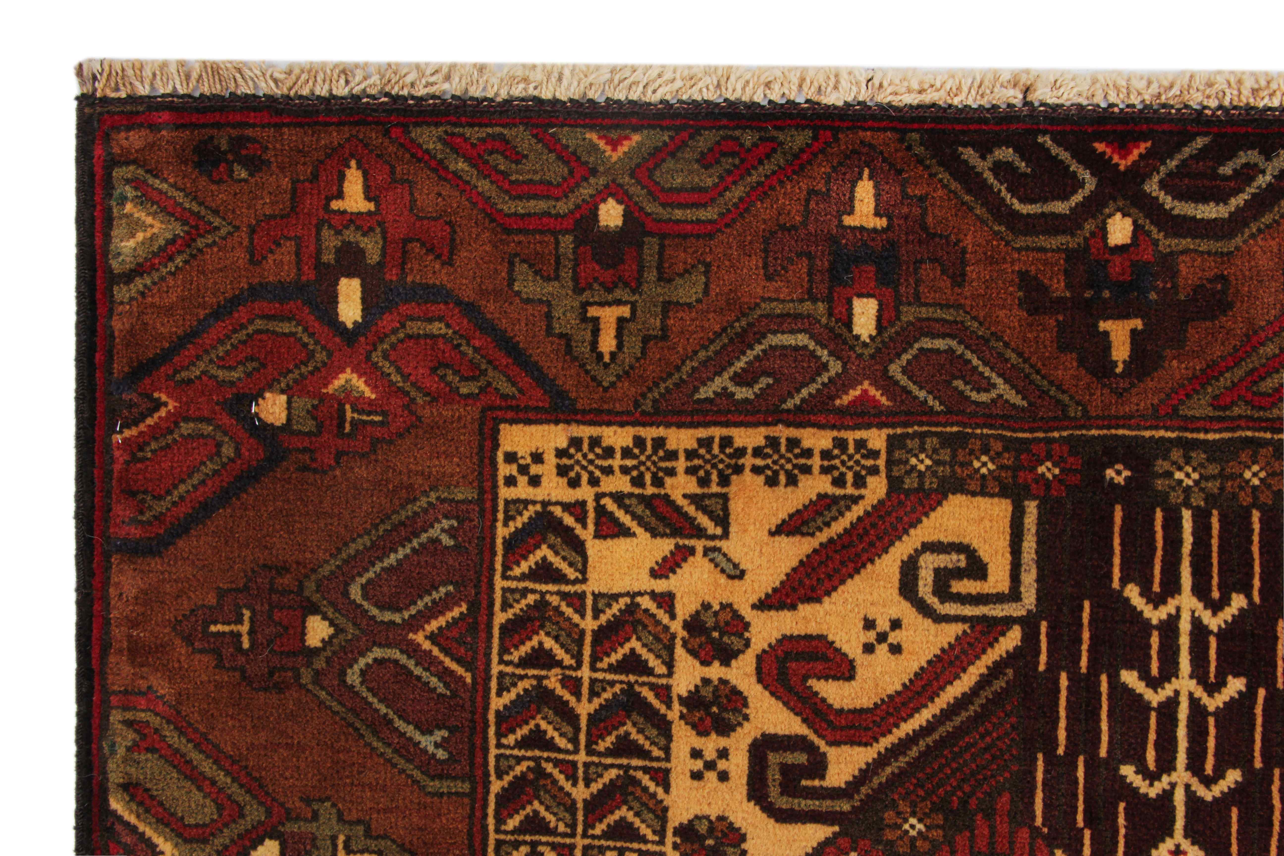 Handmade Adraskan Baluchi Afghan Rug