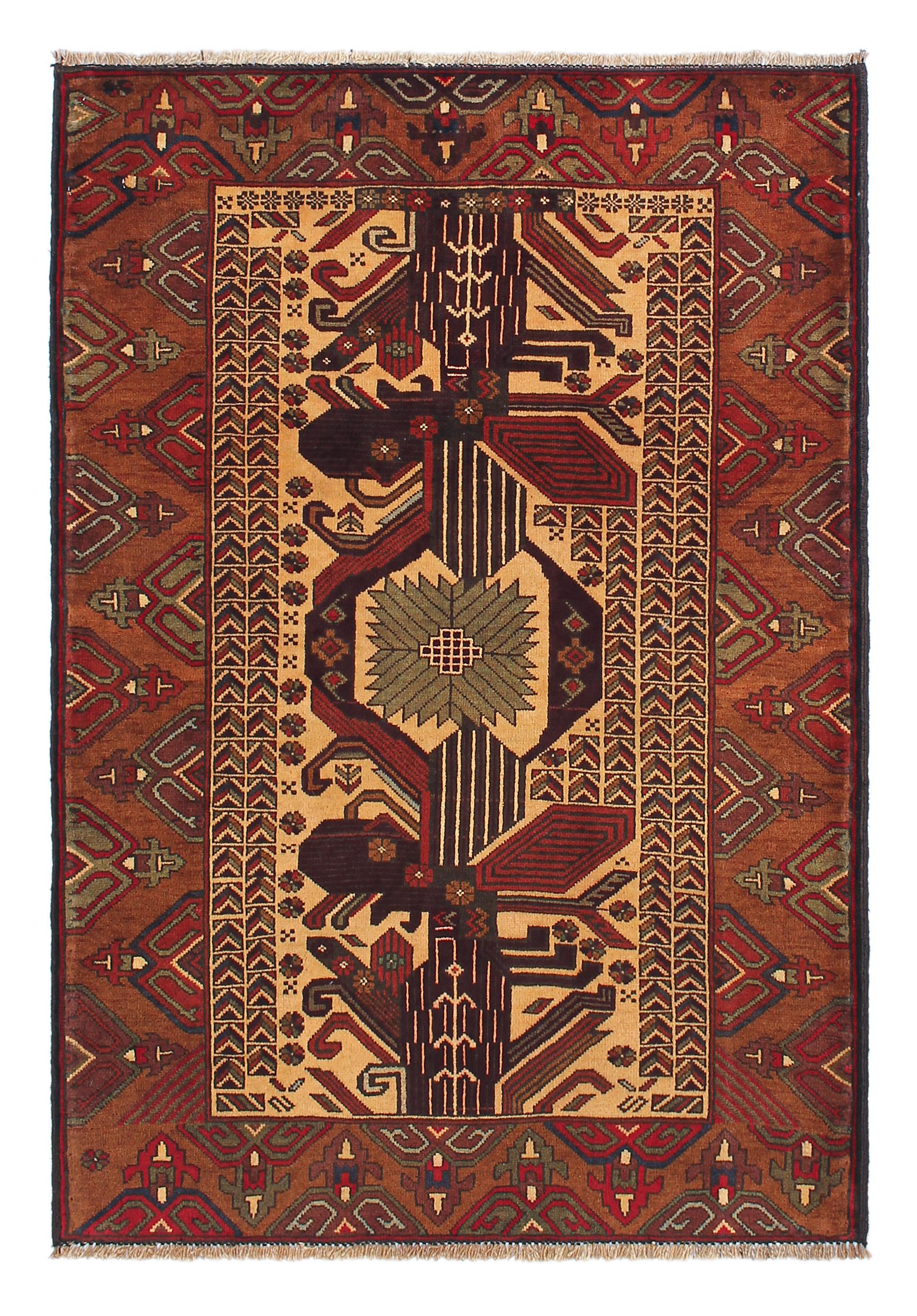 Handmade Adraskan Baluchi Afghan Rug