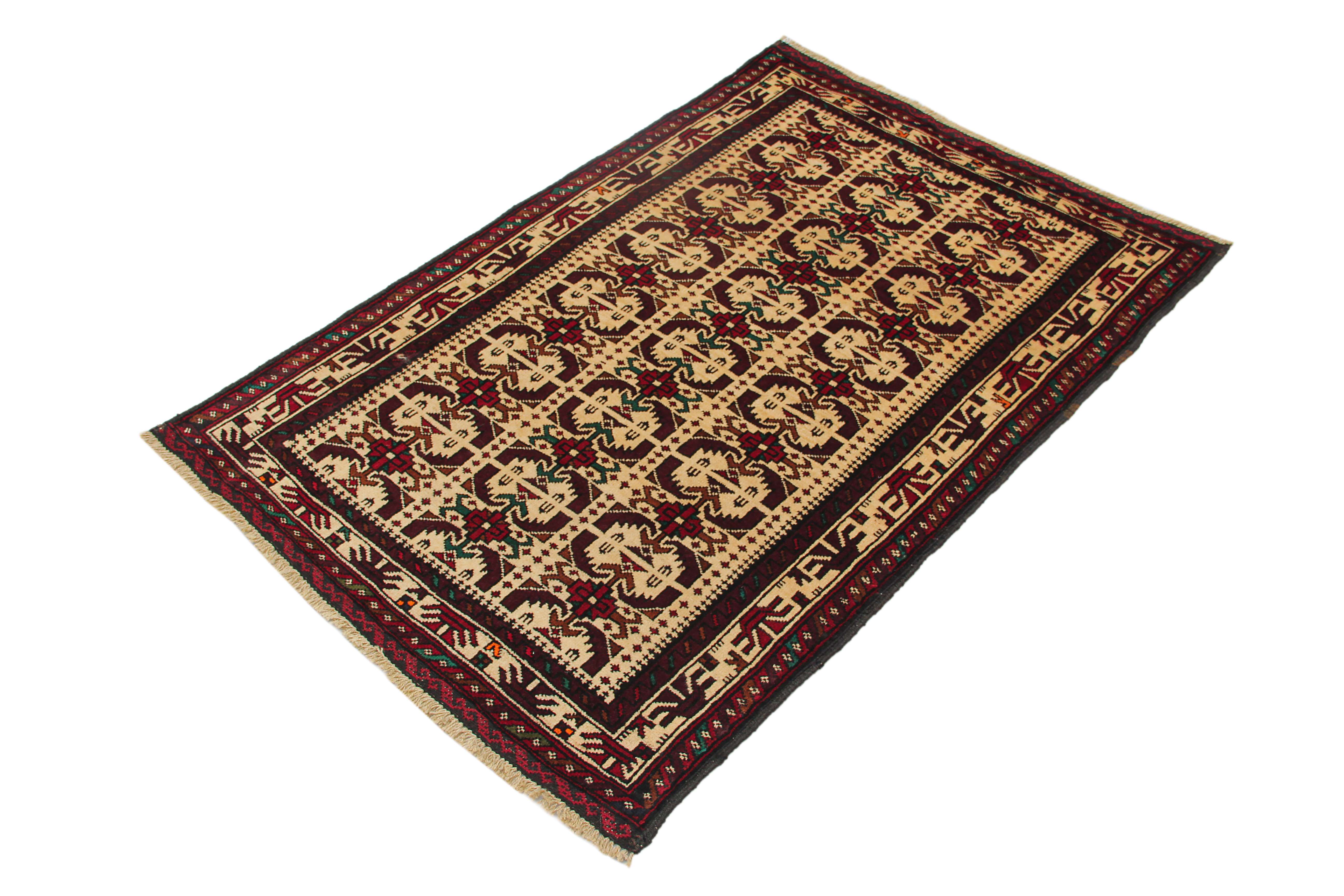 Handmade Adraskan Baluchi Afghan Rug