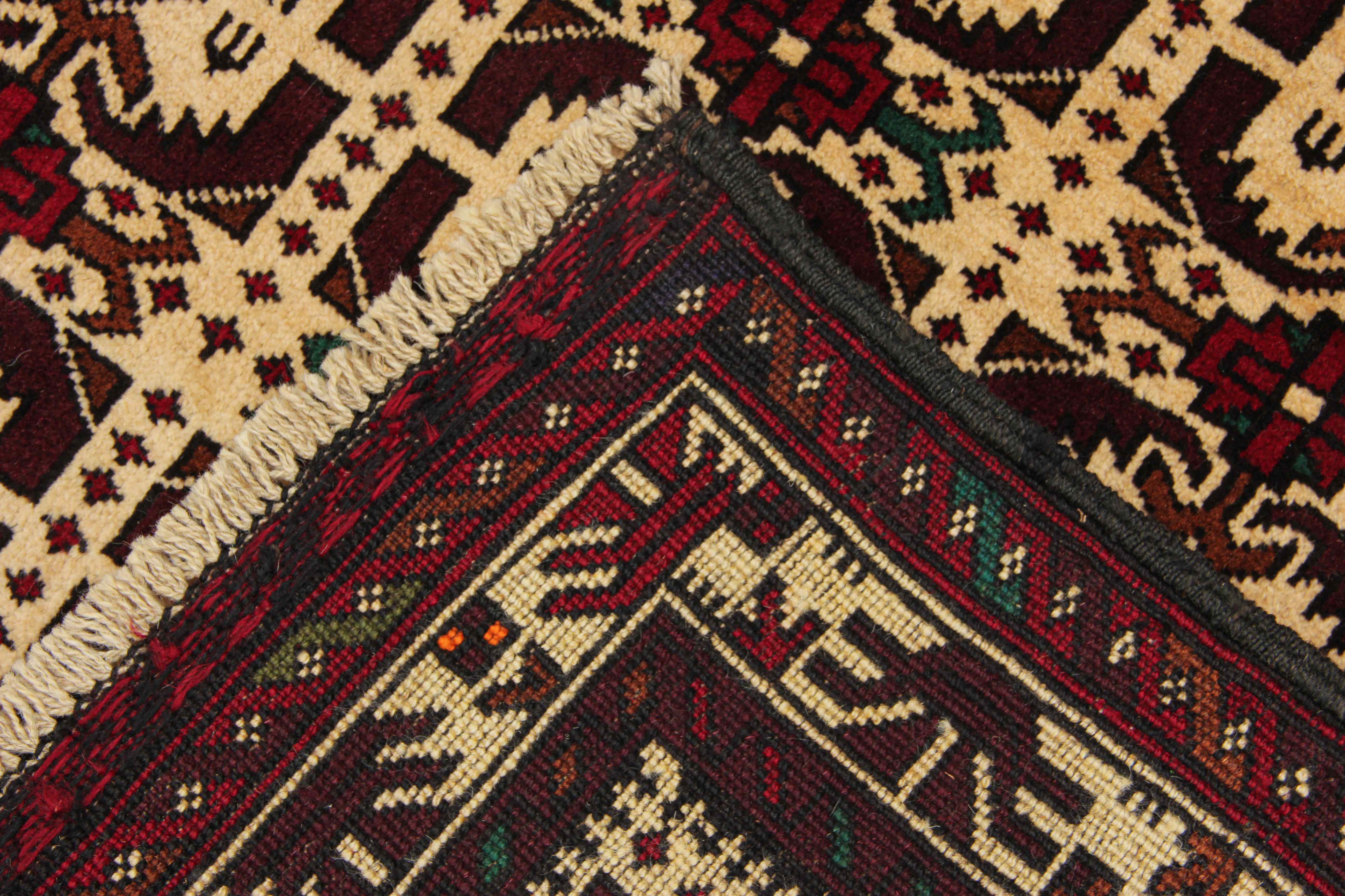 Handmade Adraskan Baluchi Afghan Rug