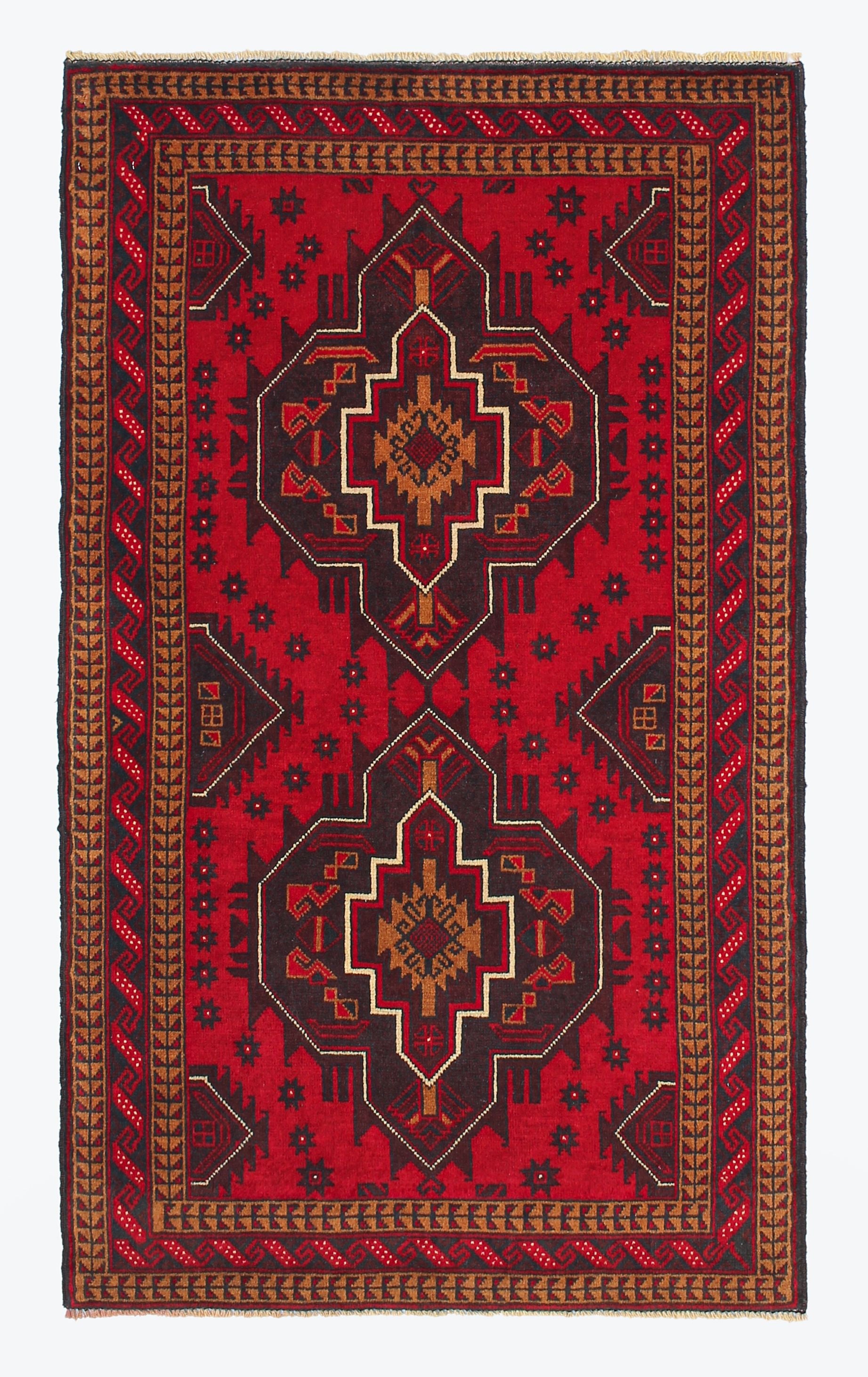 Handmade Adraskan Baluchi Afghan Rug