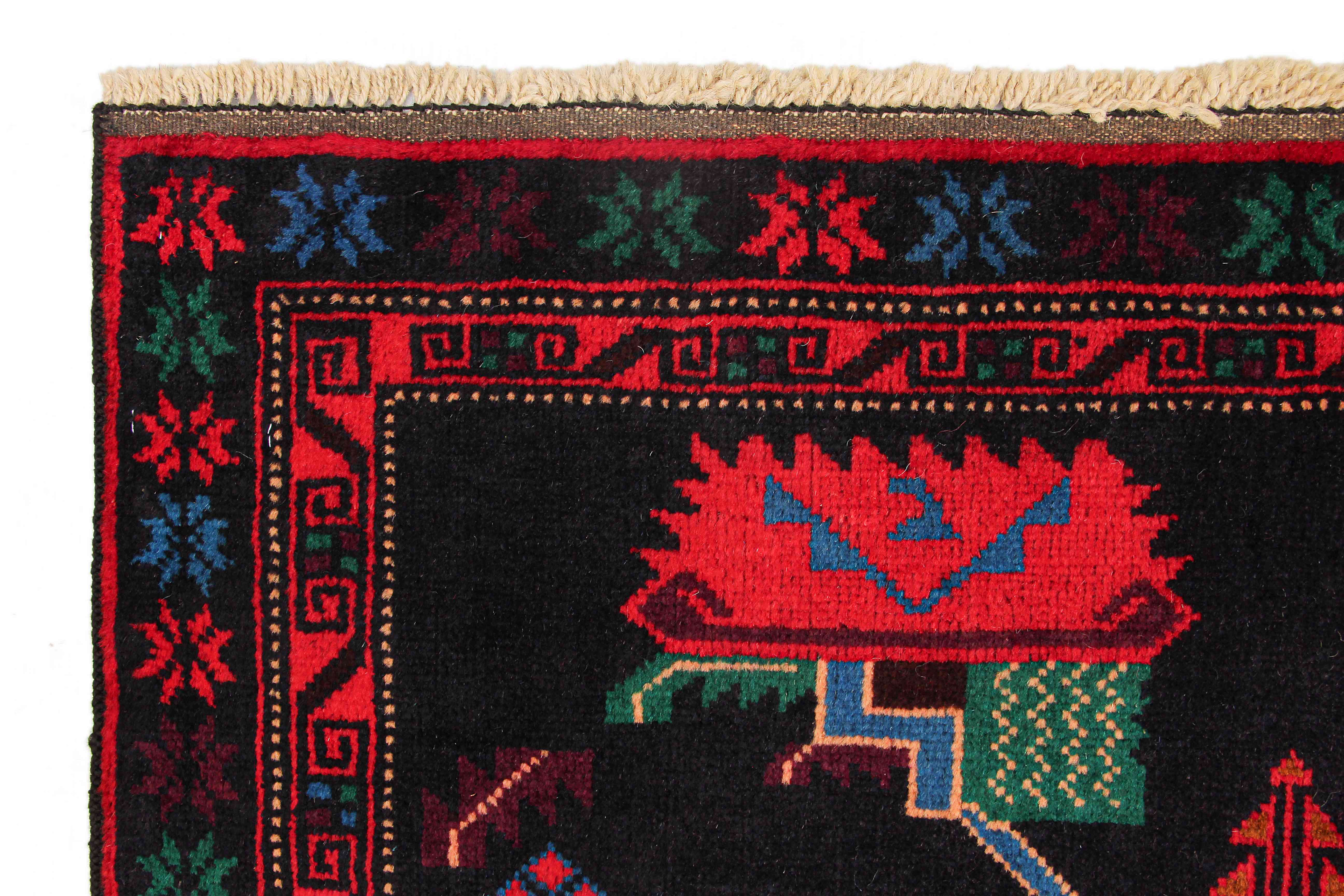 Handmade Adraskan Baluchi Afghan Rug