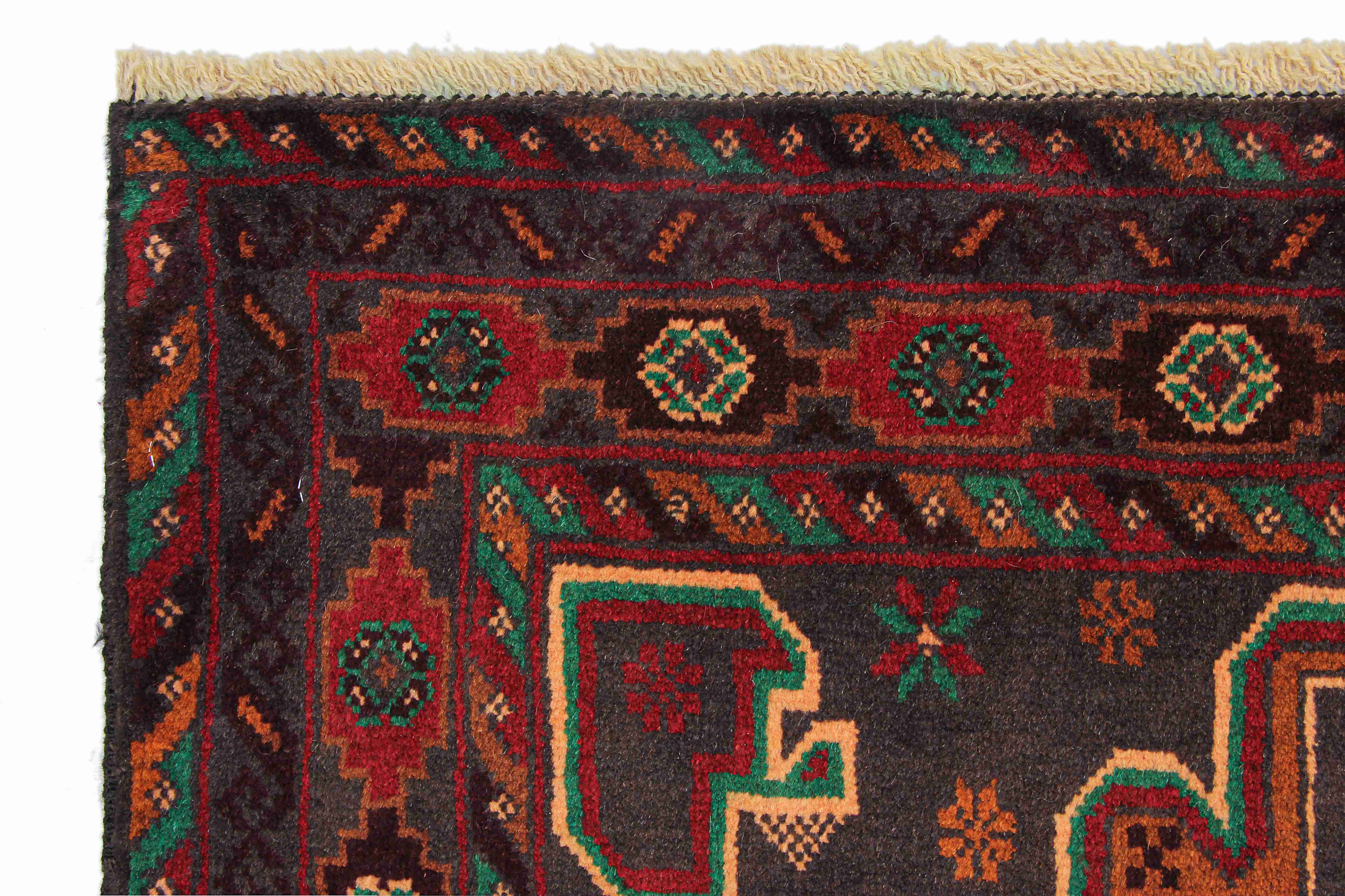 Handmade Adraskan Baluchi Afghan Rug