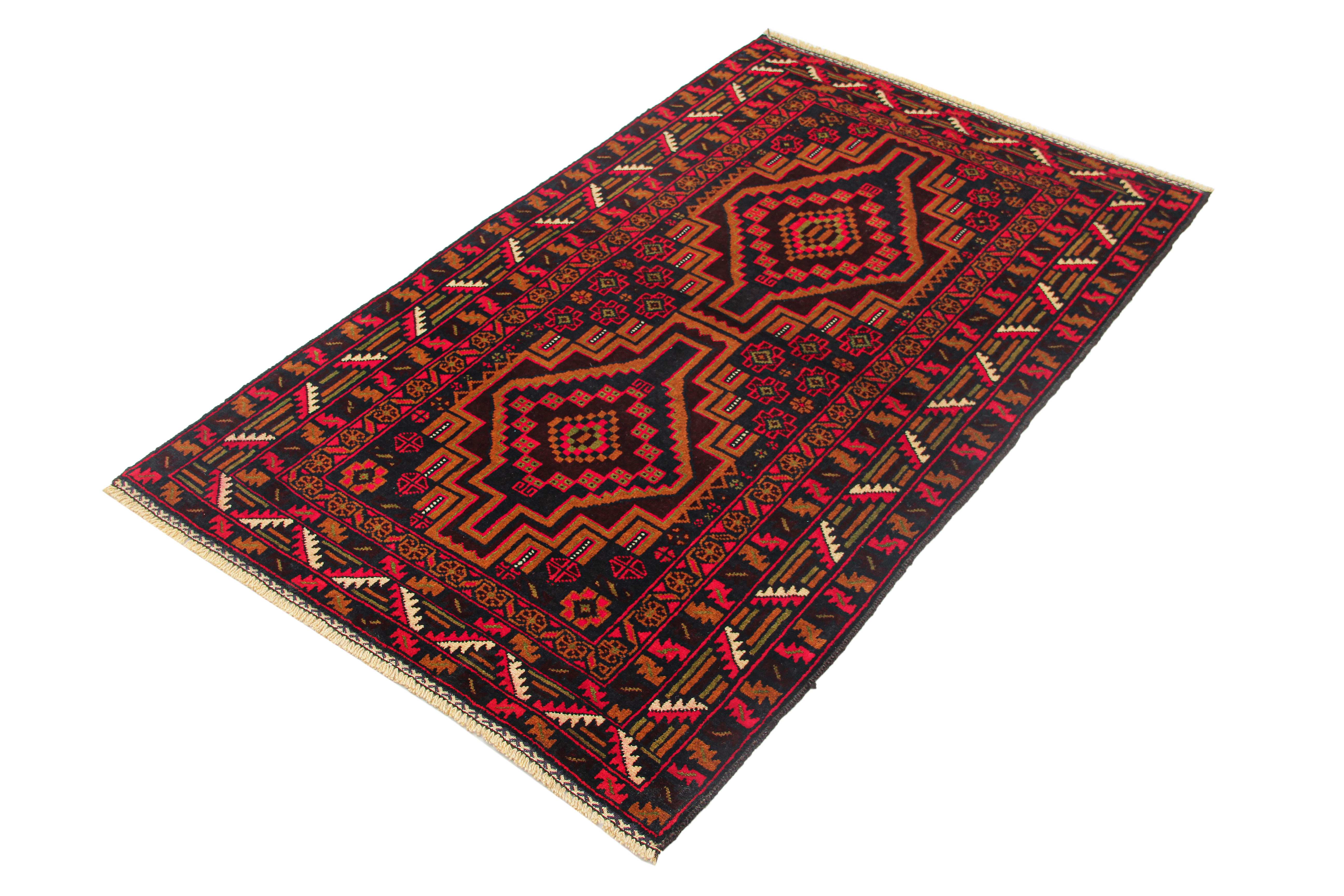 Handmade Adraskan Baluchi Afghan Rug