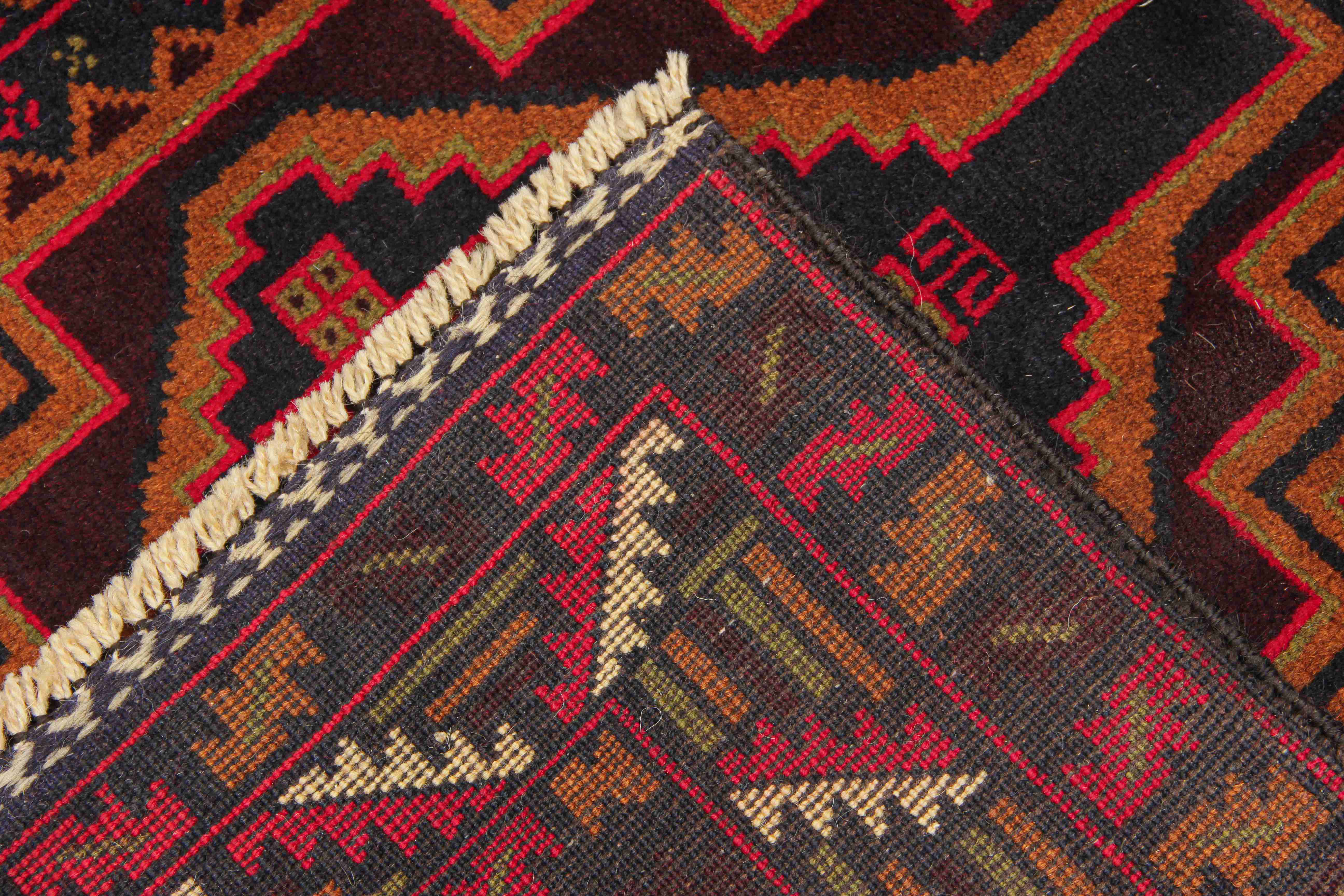 Handmade Adraskan Baluchi Afghan Rug