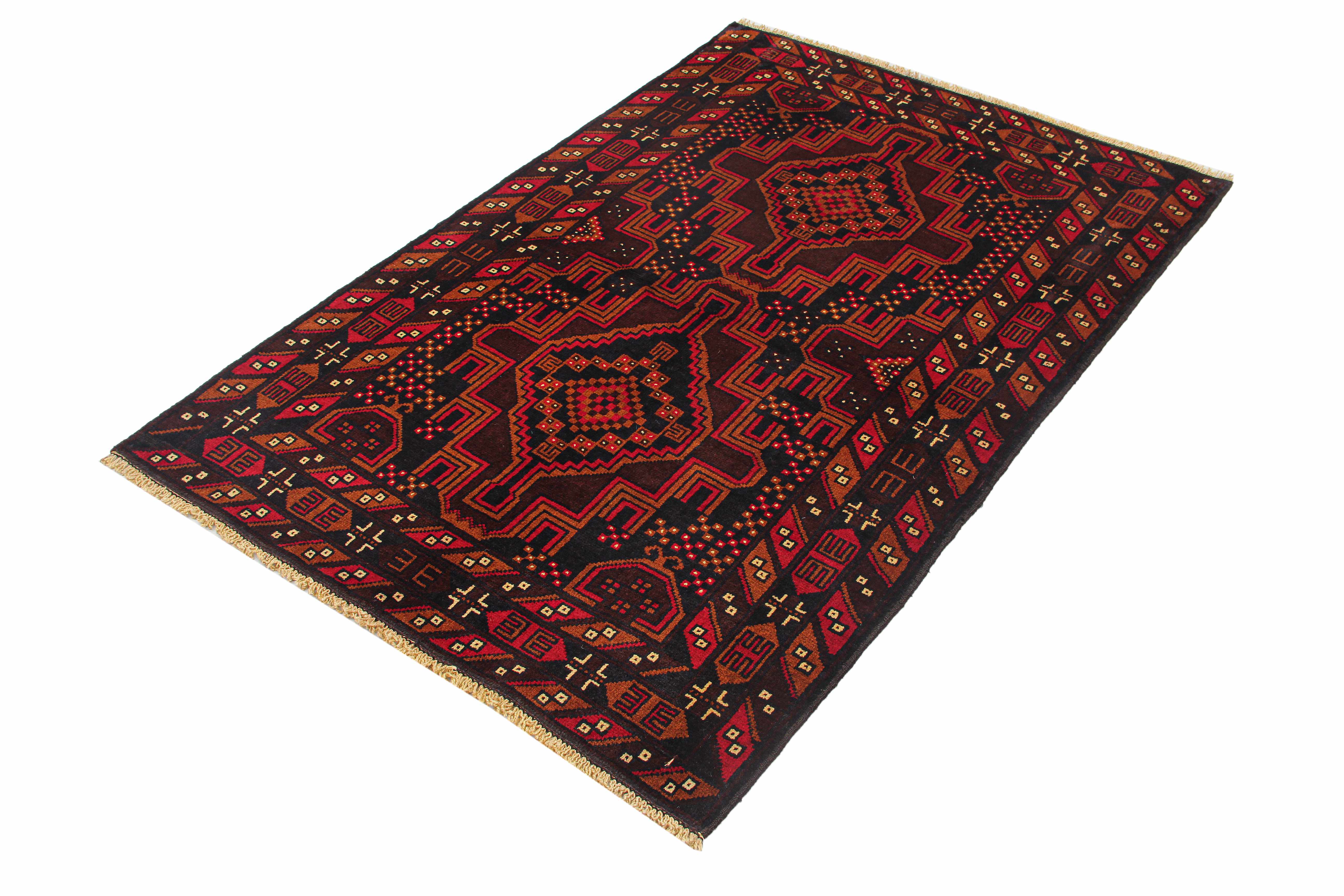 Handmade Adraskan Baluchi Afghan Rug