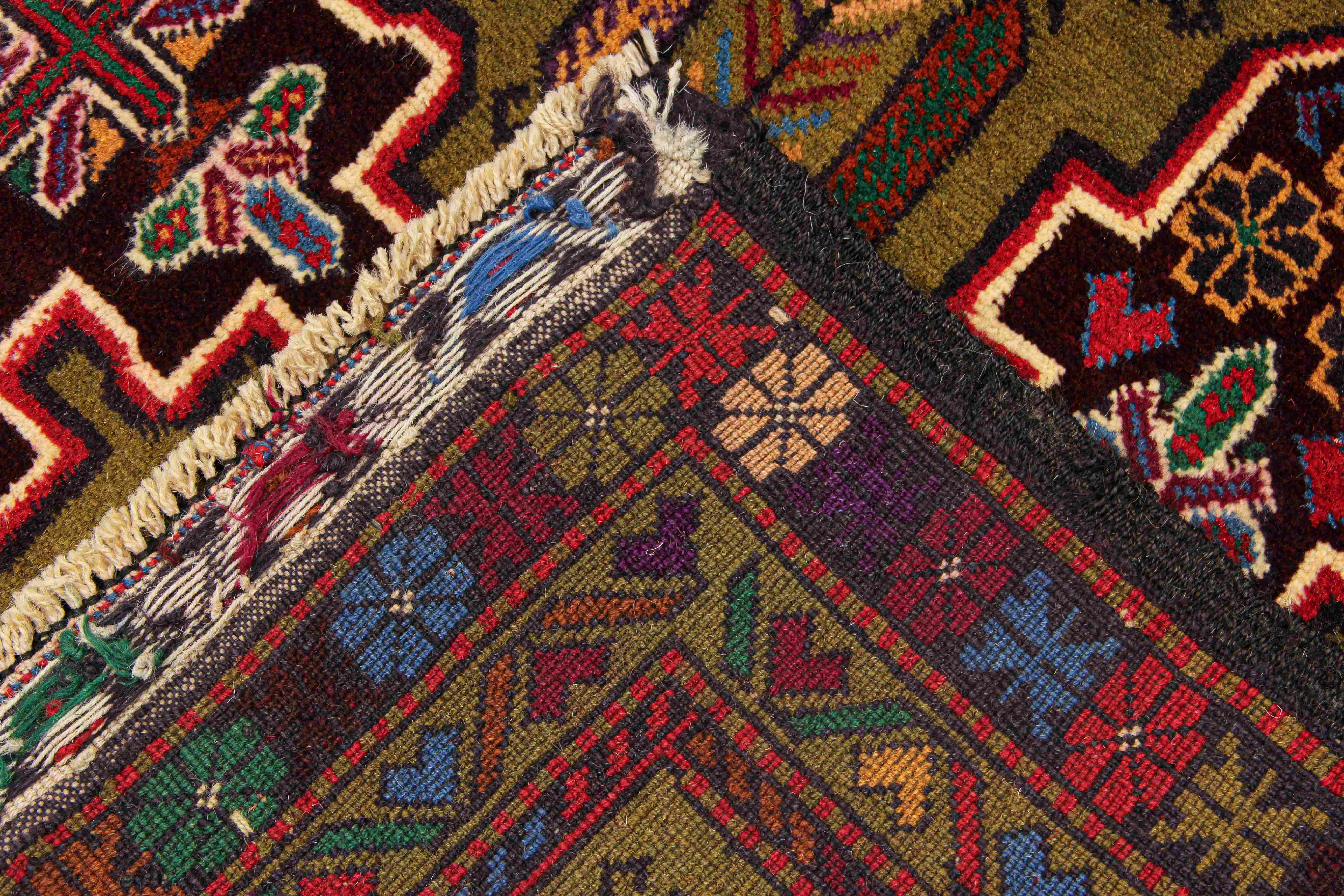 Handmade Adraskan Baluchi Afghan Rug