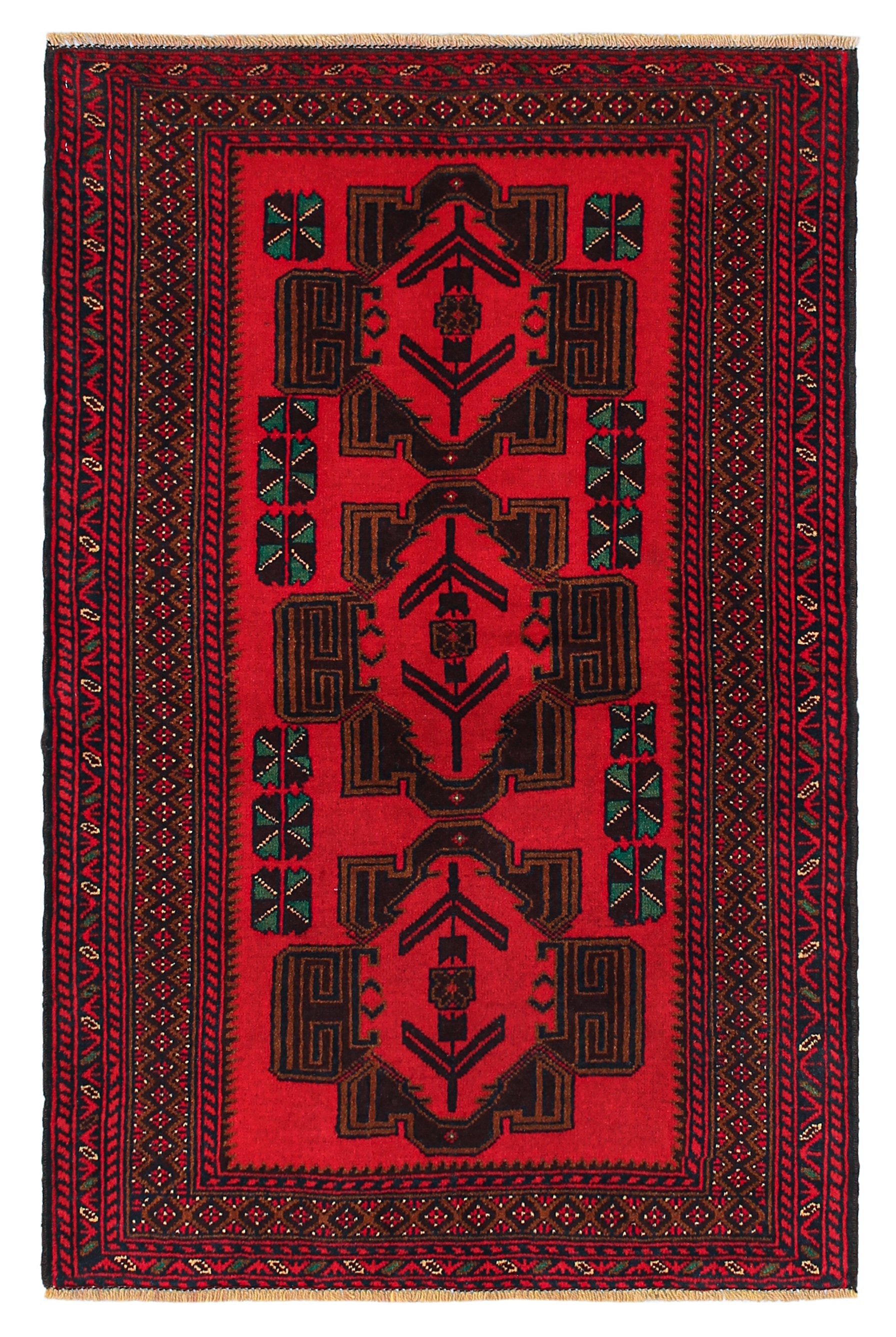 Handmade Adraskan Baluchi Afghan Rug