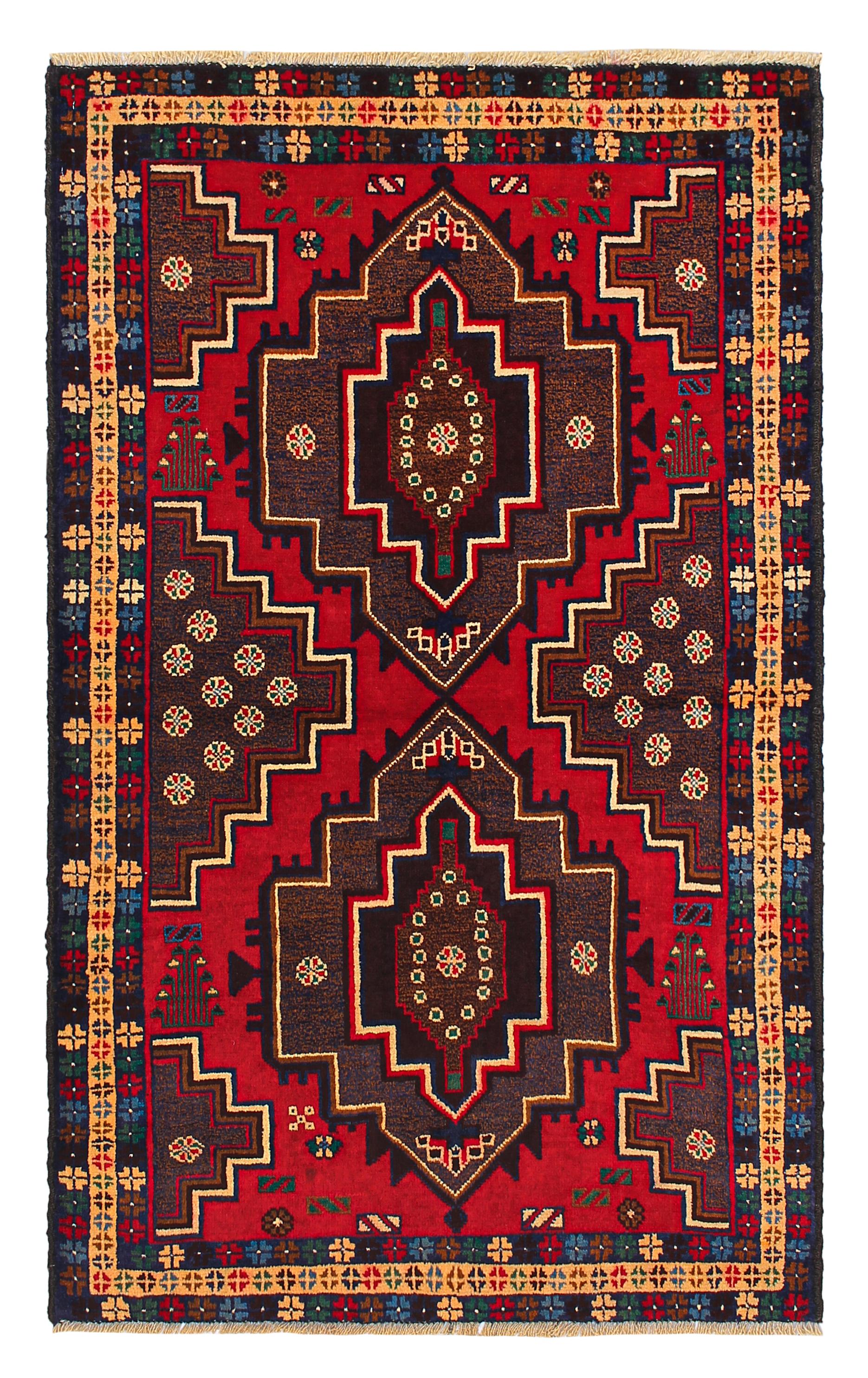Handmade Adraskan Baluchi Afghan Rug