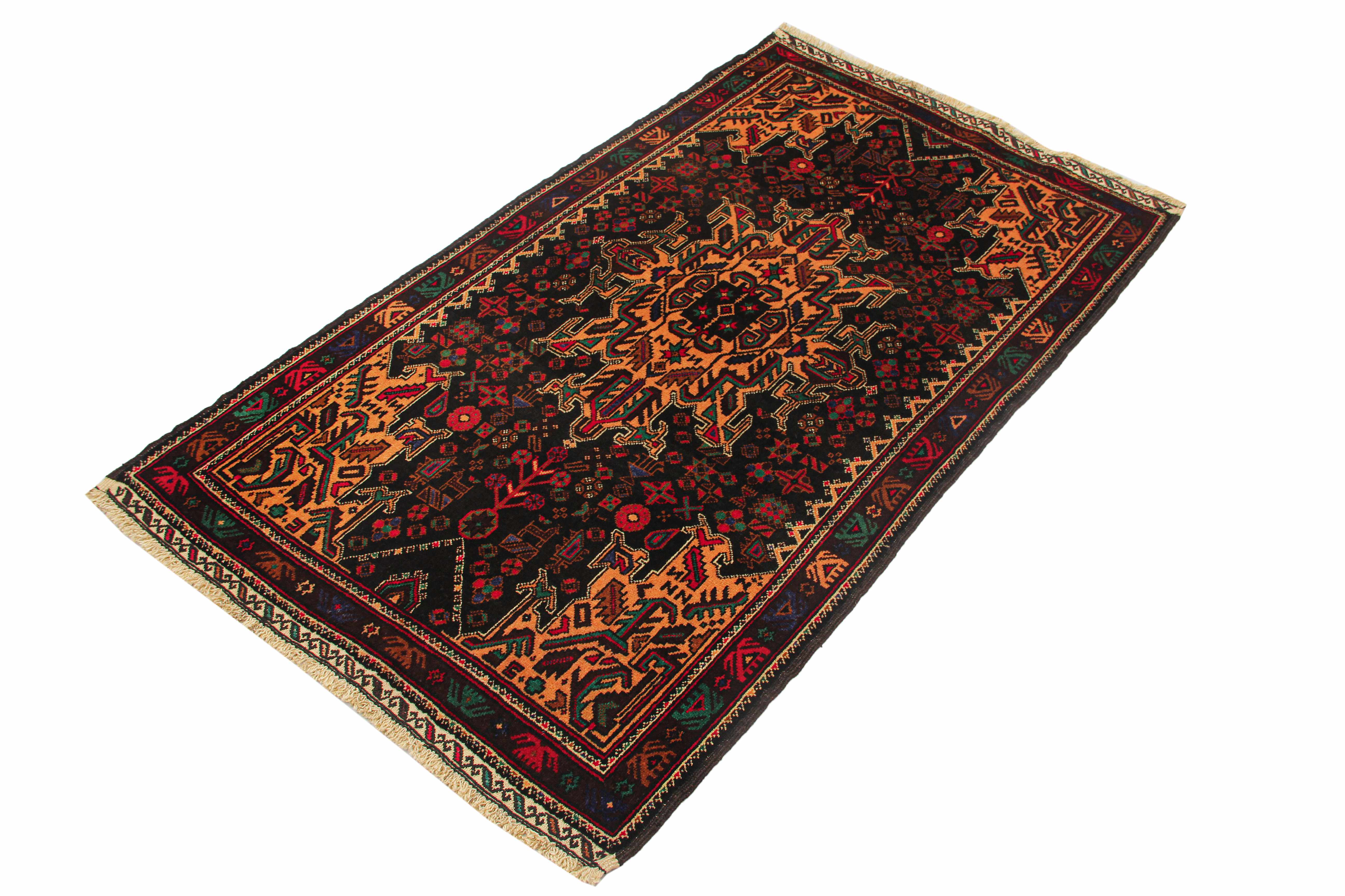 Handmade Adraskan Baluchi Afghan Rug