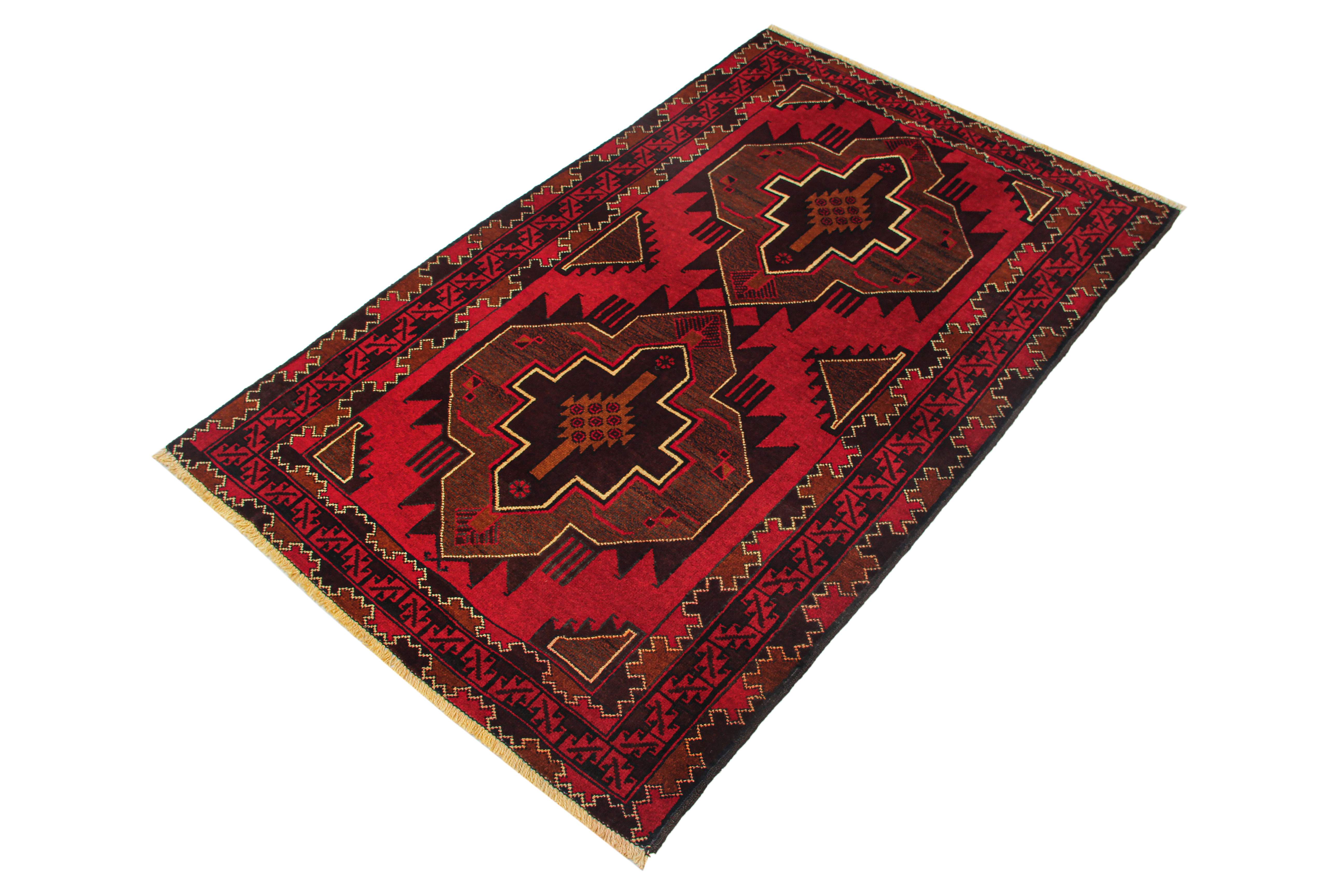 Handmade Adraskan Baluchi Afghan Rug