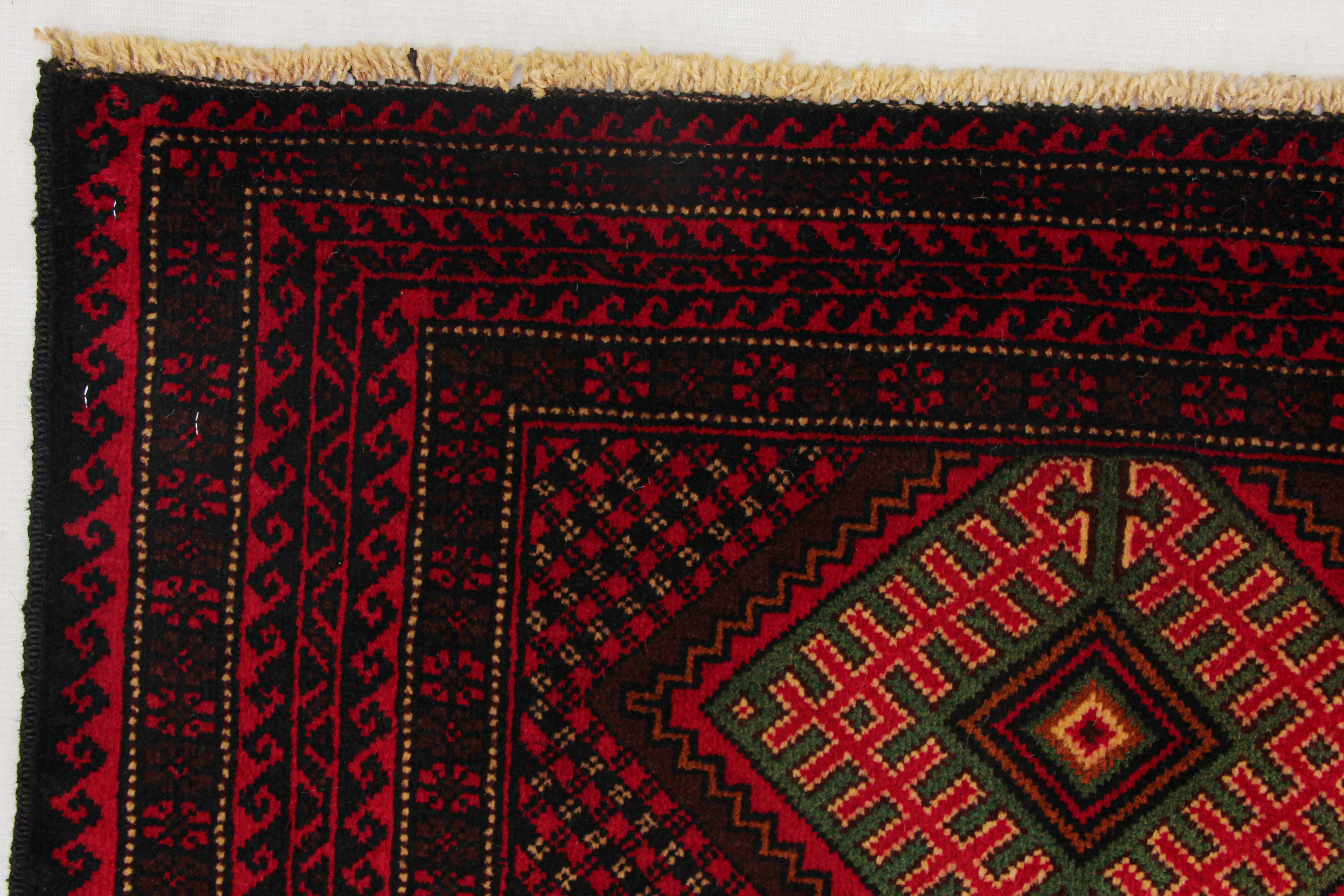 Handmade Adraskan Baluchi Afghan Rug