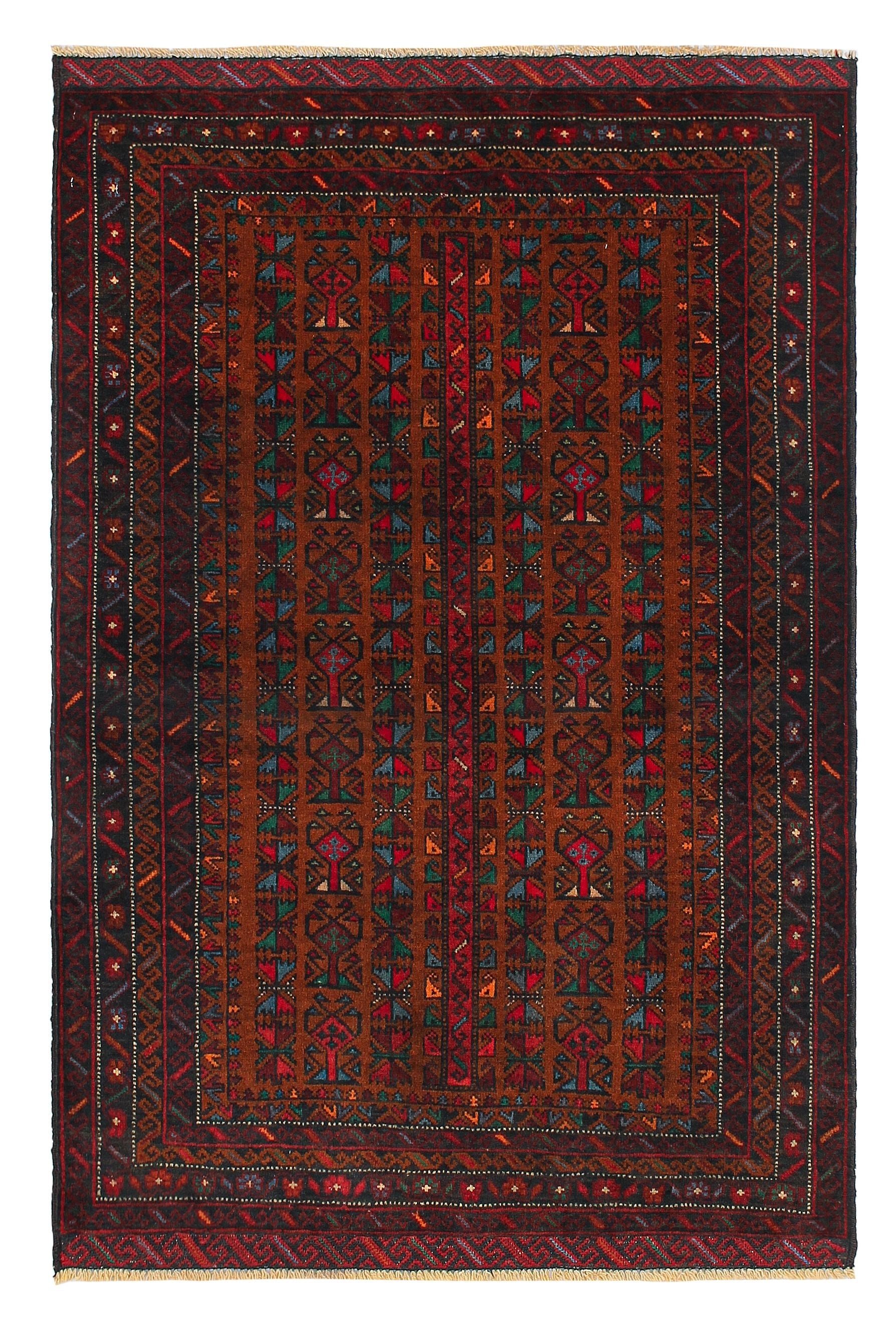 Handmade Adraskan Baluchi Afghan Rug