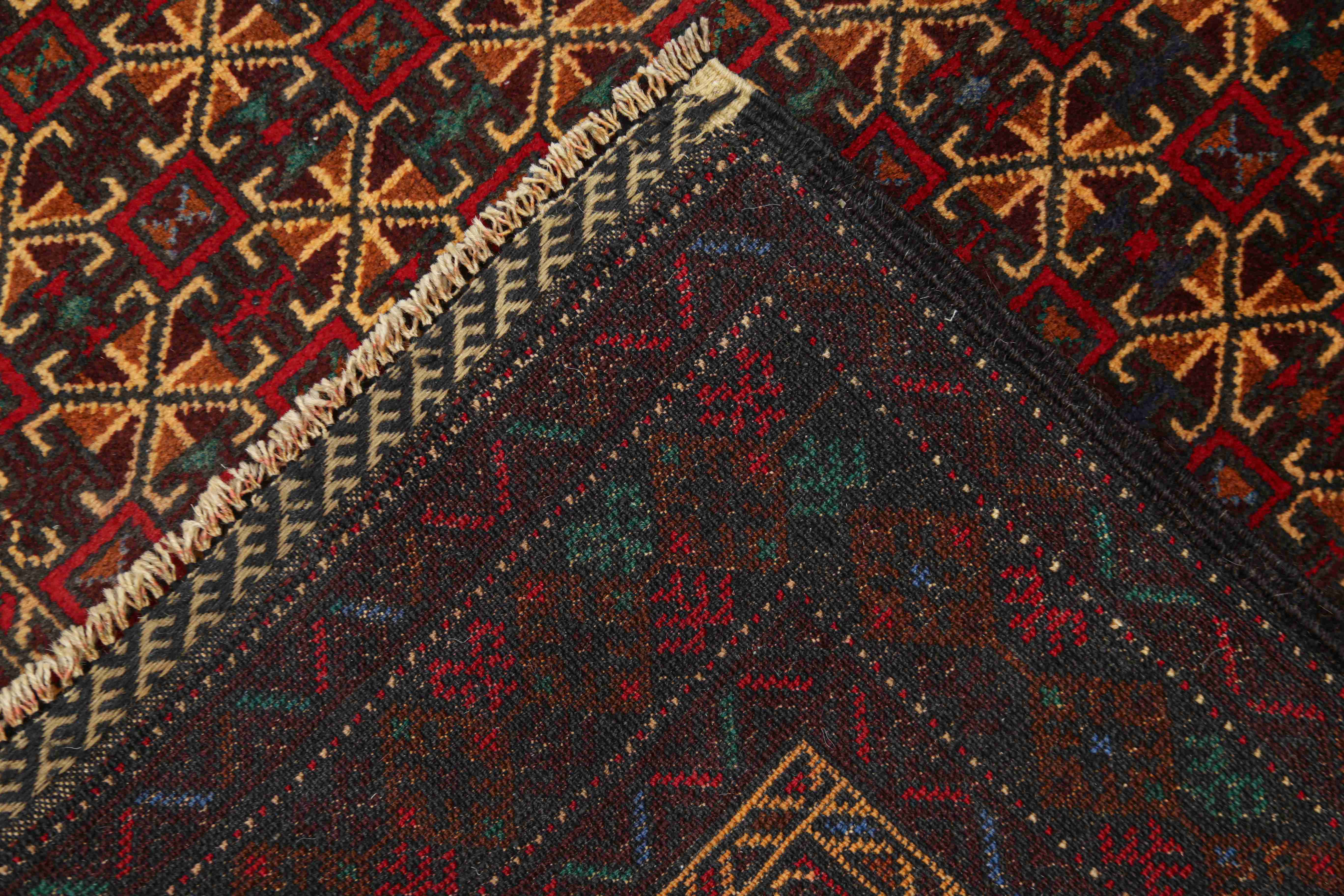 Handmade Adraskan Baluchi Afghan Rug