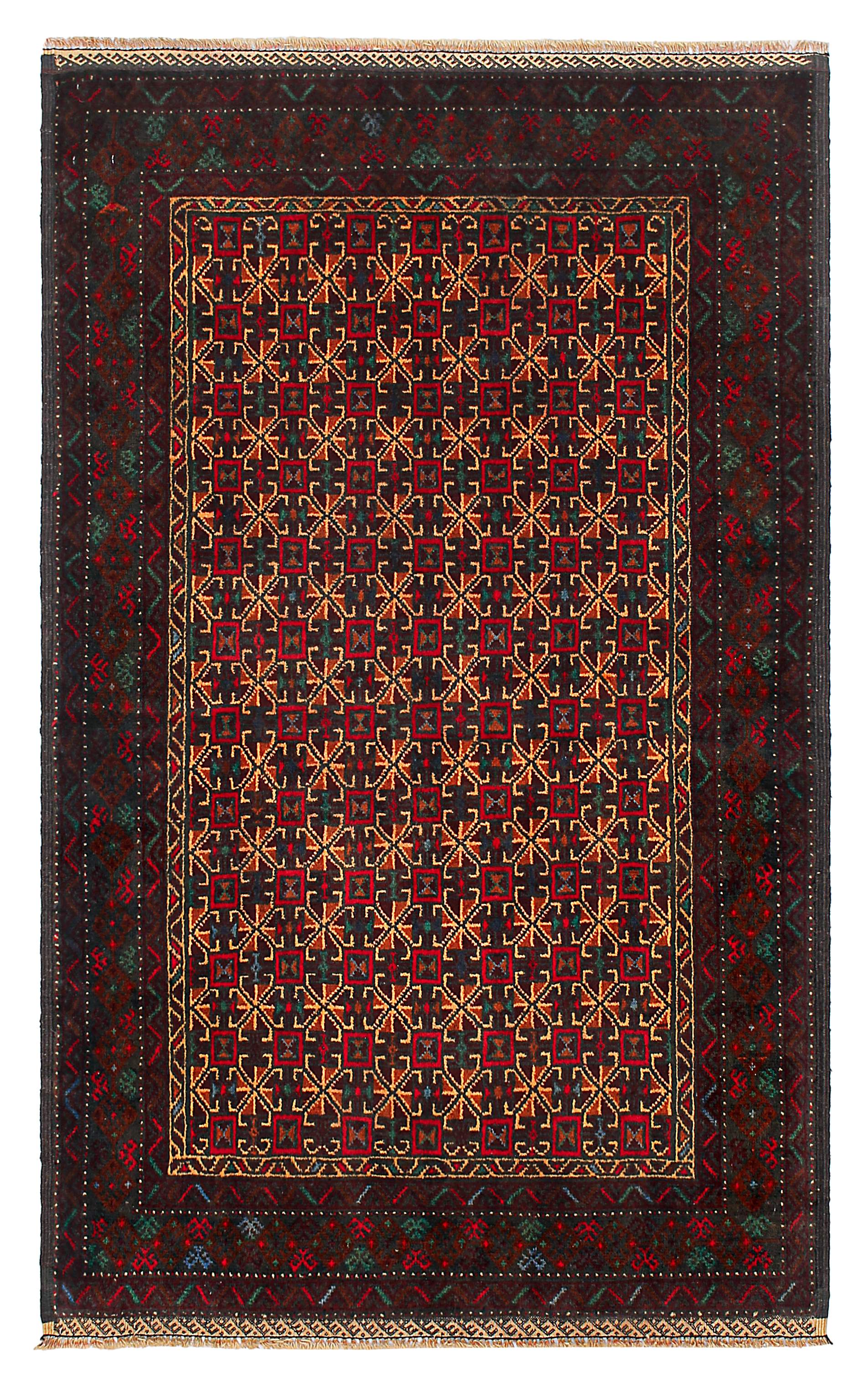 Handmade Adraskan Baluchi Afghan Rug