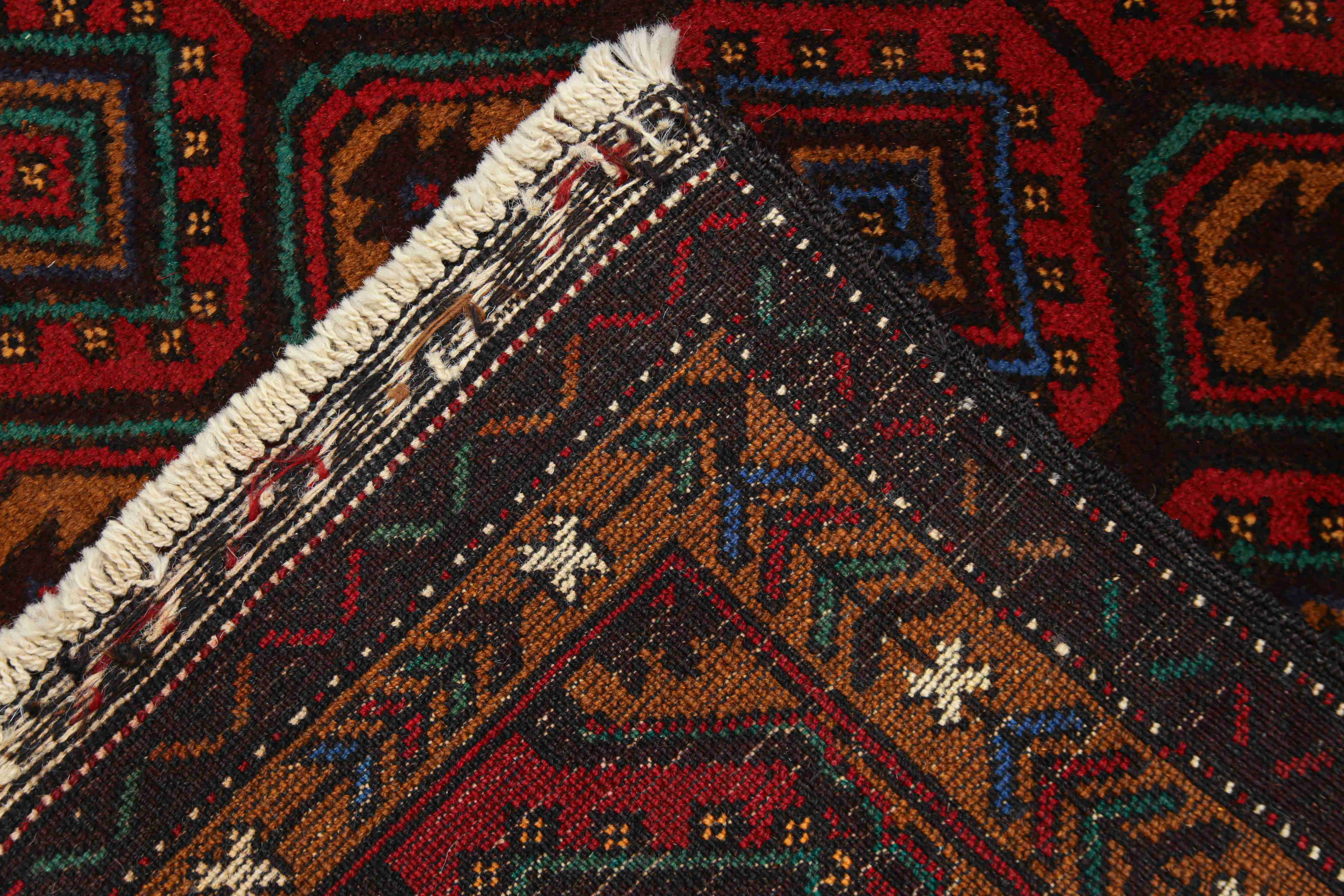 Handmade Adraskan Baluchi Afghan Rug