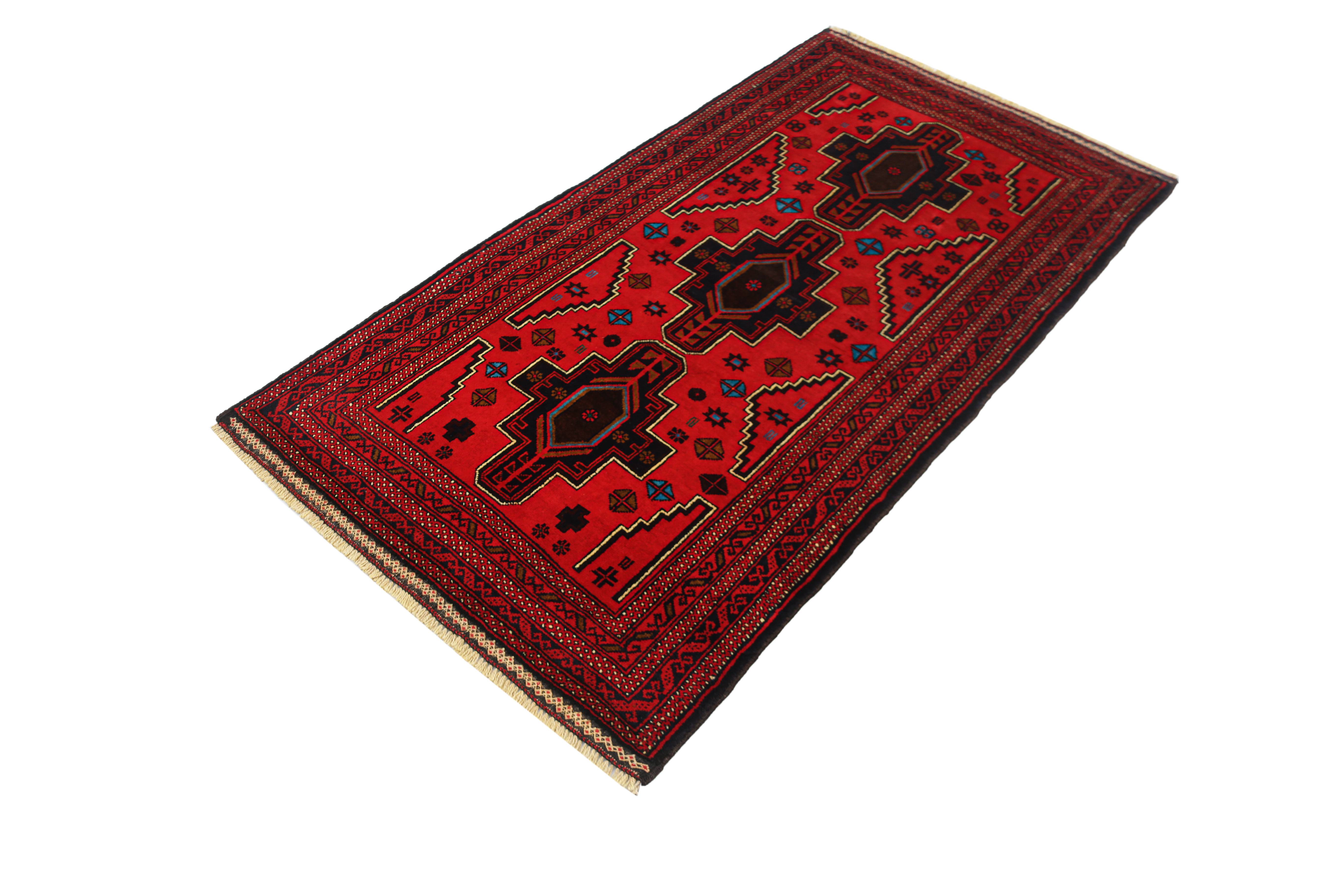 Handmade Adraskan Baluchi Afghan Rug